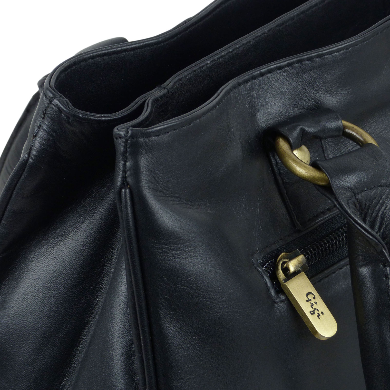 Ladies LEATHER Handbag by GiGi OTHELLO Collection Grab Bag Stylish
