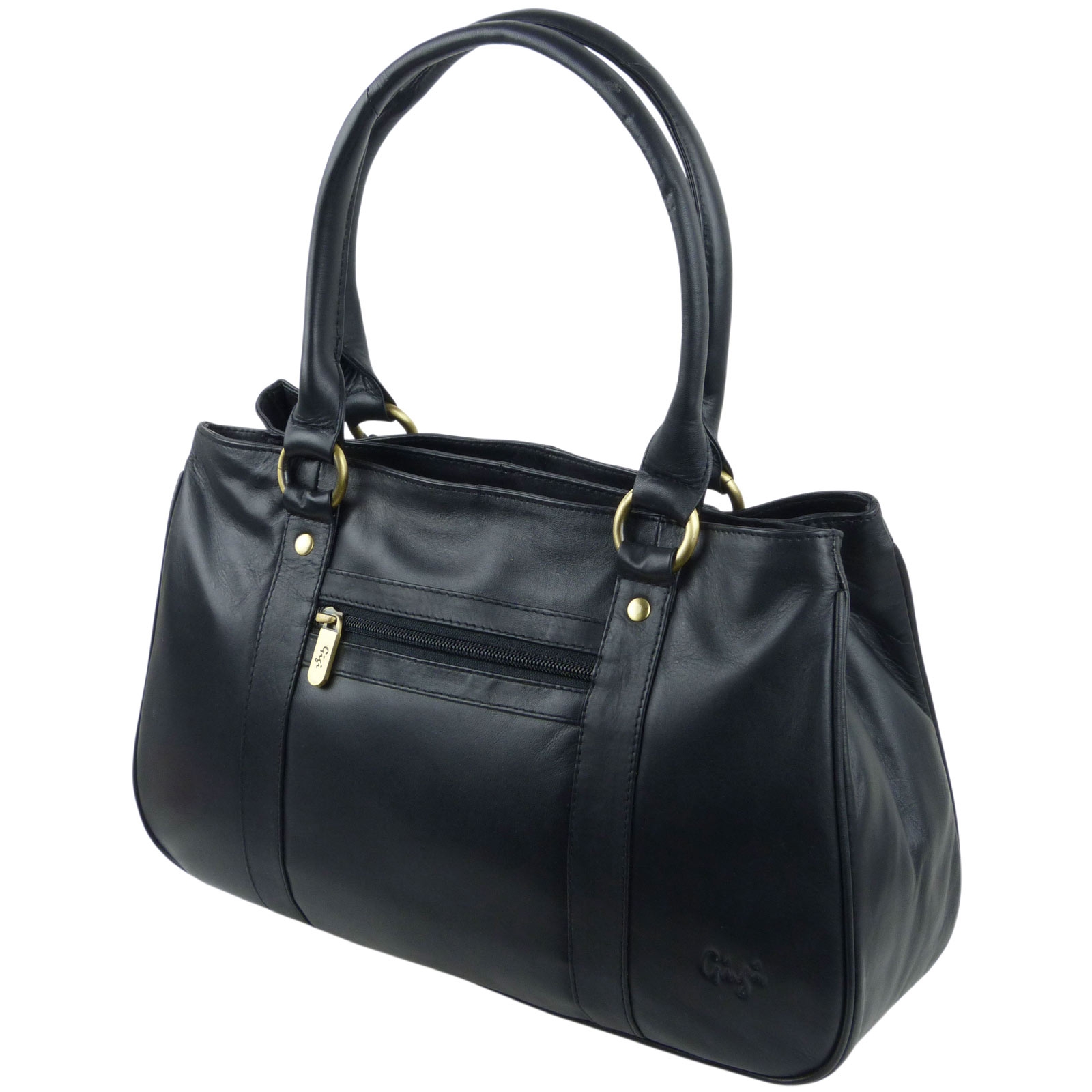 Ladies LEATHER Handbag by GiGi OTHELLO Collection Grab Bag Stylish