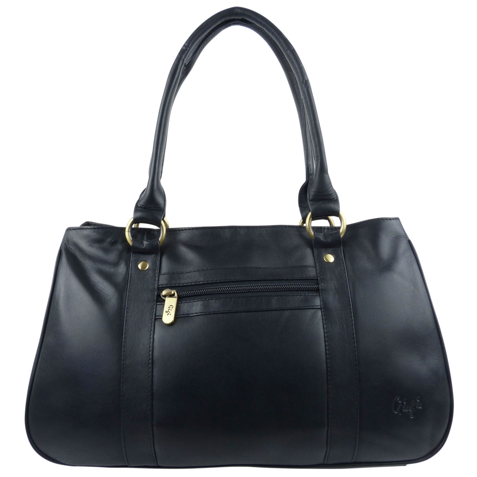 Ladies LEATHER Handbag by GiGi OTHELLO Collection Grab Bag Stylish
