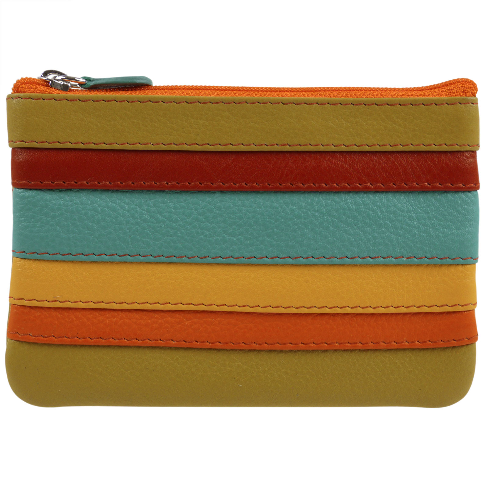 Colourful Leather Coin Purses With Integral Key Fob By iLi New York 9 Gorgeous C