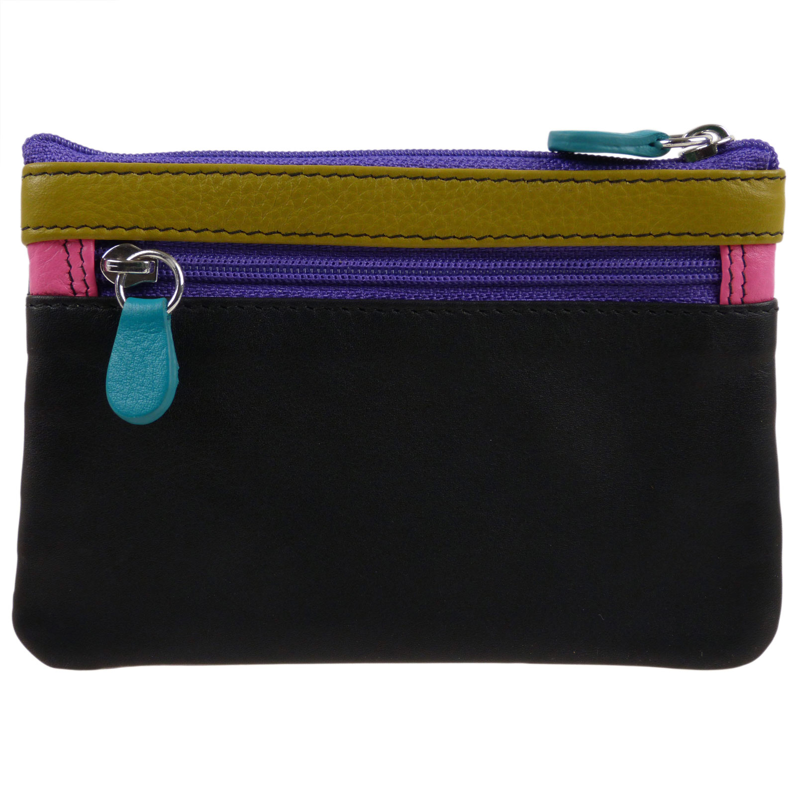 Colourful Leather Coin Purses With Integral Key Fob By iLi New York 9 Gorgeous C