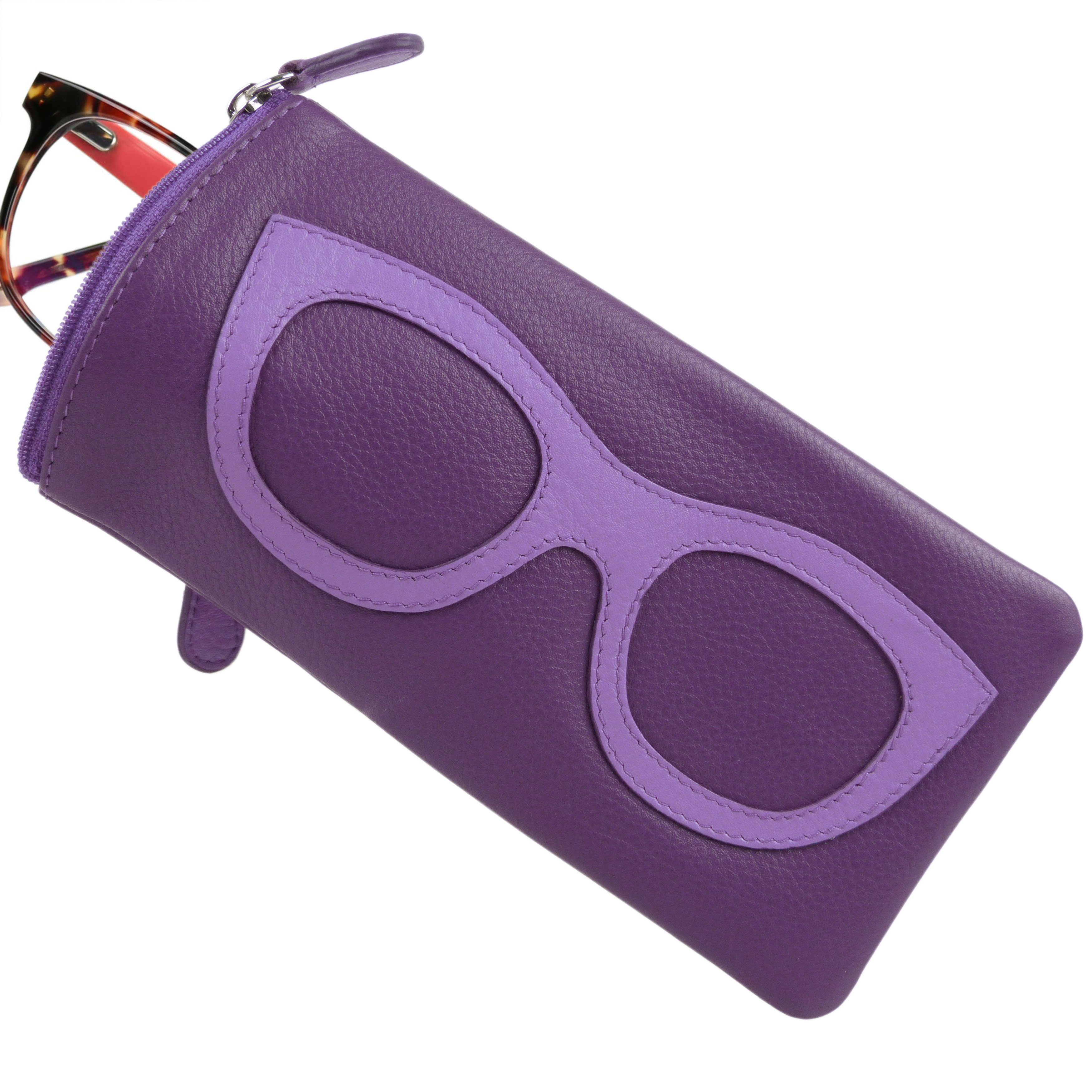 Ladies Leather Colourful Glasses Case by Ili New York Spectacles Sun Summer - Picture 70 of 141