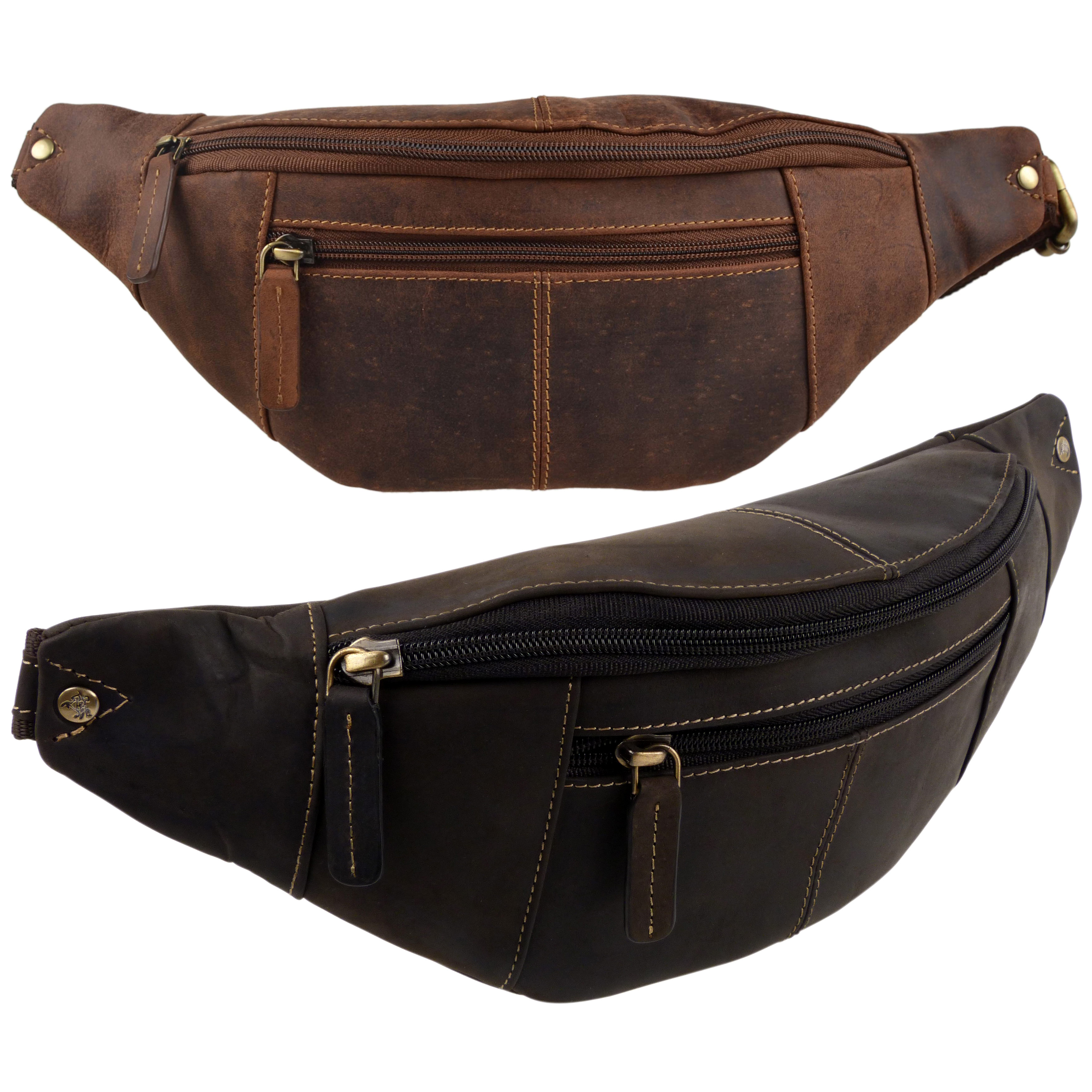 Oil Leather Waist Bum Bag by Visconti Fanny Pack Top Quality Travel Handy | eBay