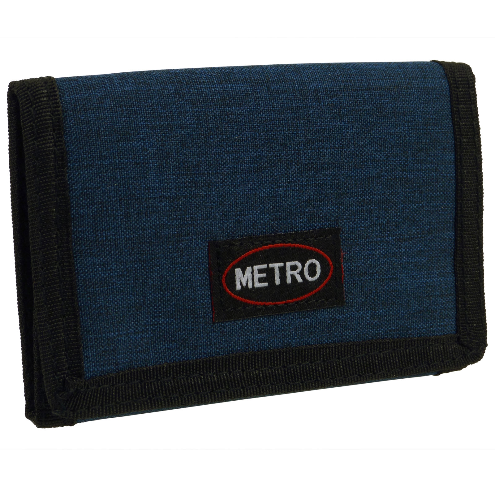 Metro Mens Boys Canvas Tri-Fold Cash & Card Wallet - Picture 12 of 22