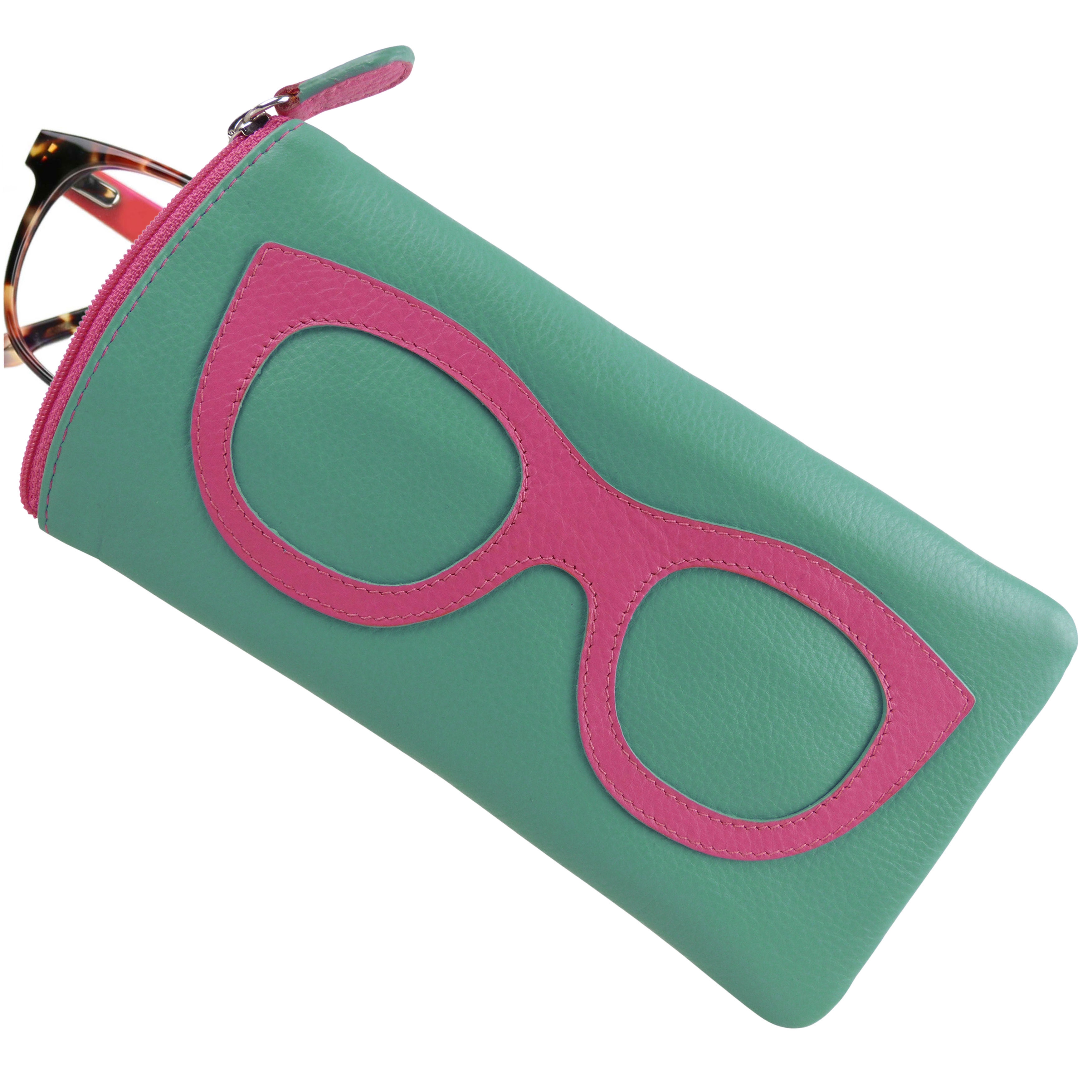 Ladies Leather Colourful Glasses Case by Ili New York Spectacles Sun Summer - Picture 84 of 141