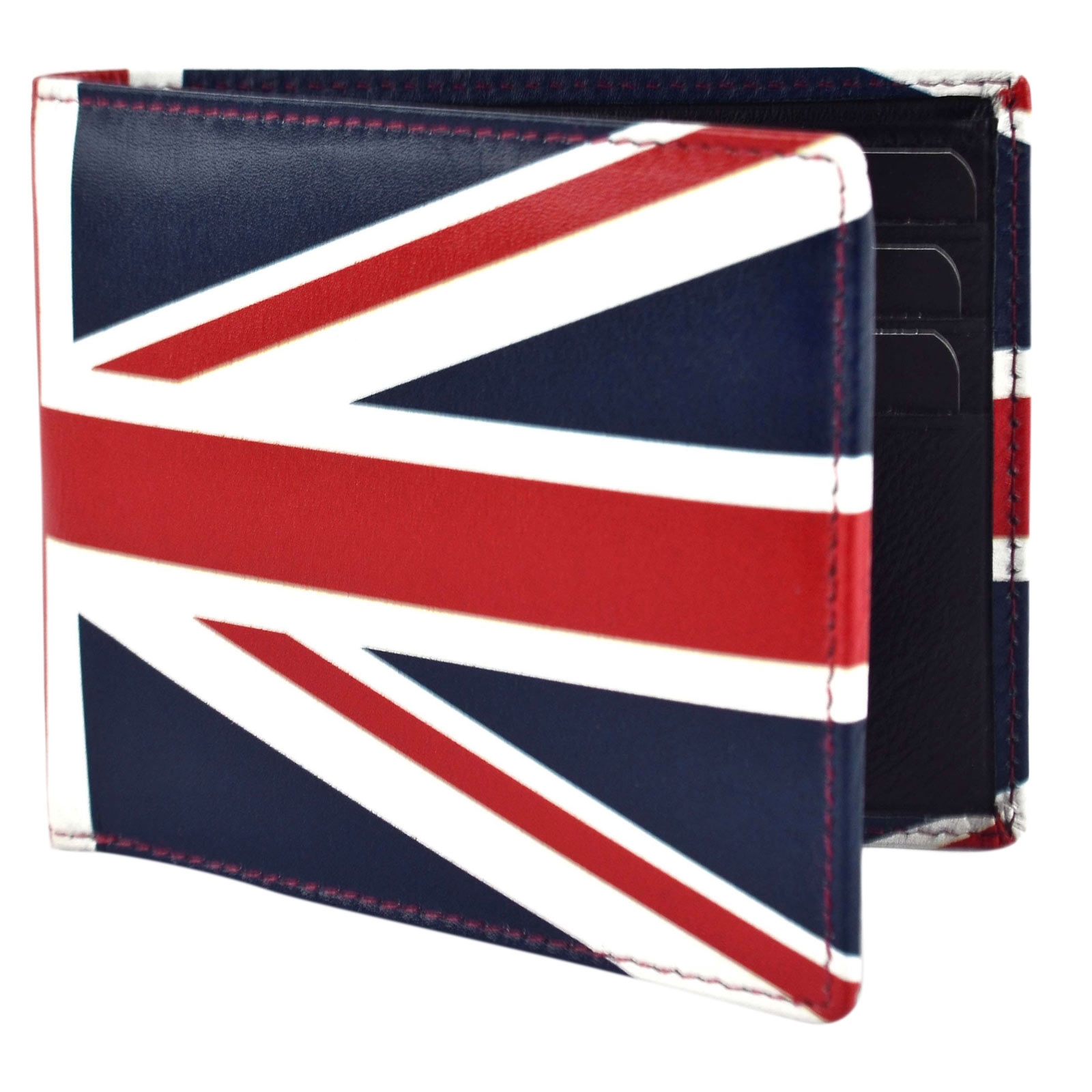 Golunski Mens Quality Leather Wallet Scotland Wales & Union Jack Flag Retro R... - Picture 5 of 12