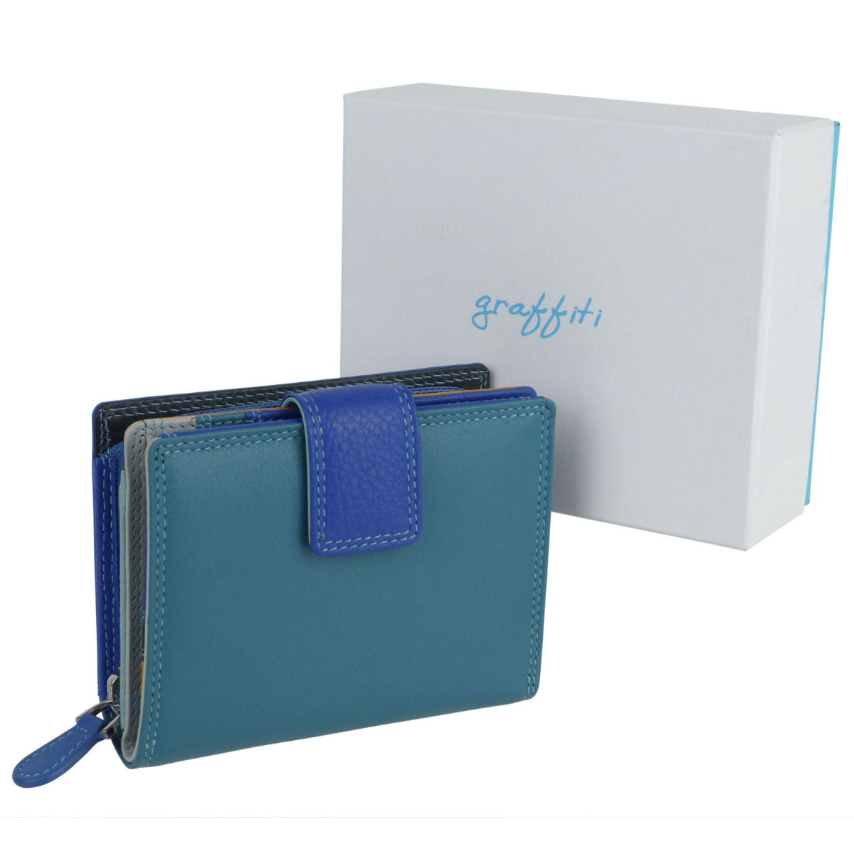 Damen kleine kompakte Reiter Leder Geldbörse/Geldbörse von Golunski Graffiti Geschenkbox - Bild 107 von 118