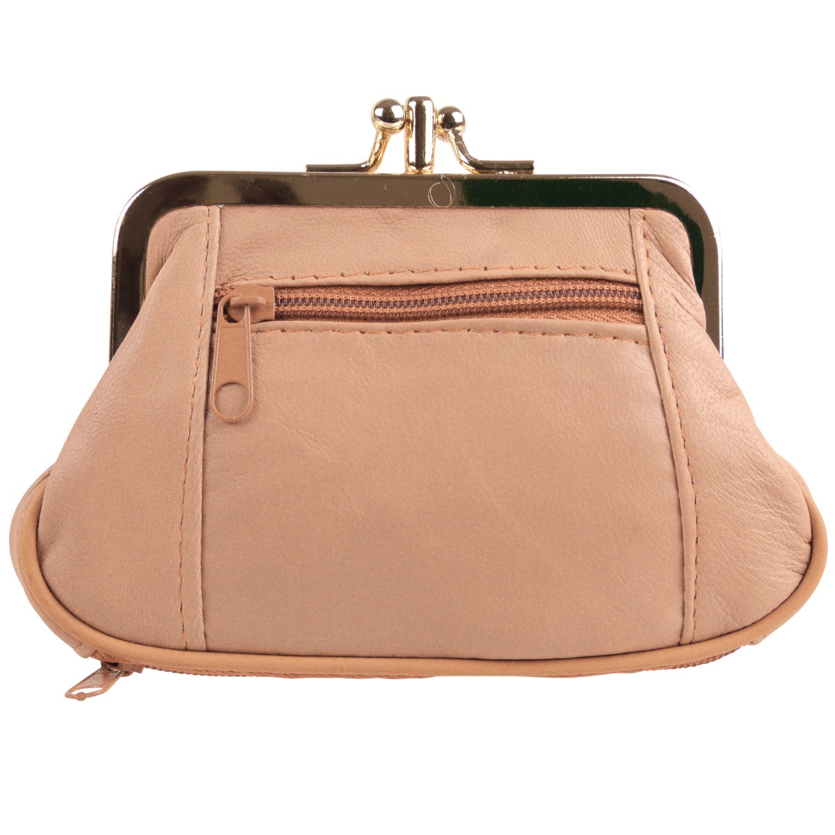 Ladies Soft Oakridge Leather Clasp Purse Coin Purse Change Handy Zipped - Picture 44 of 47