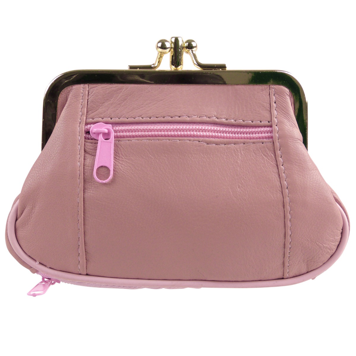 Ladies Soft Oakridge Leather Clasp Purse Coin Purse Change Handy Zipped - Picture 17 of 47