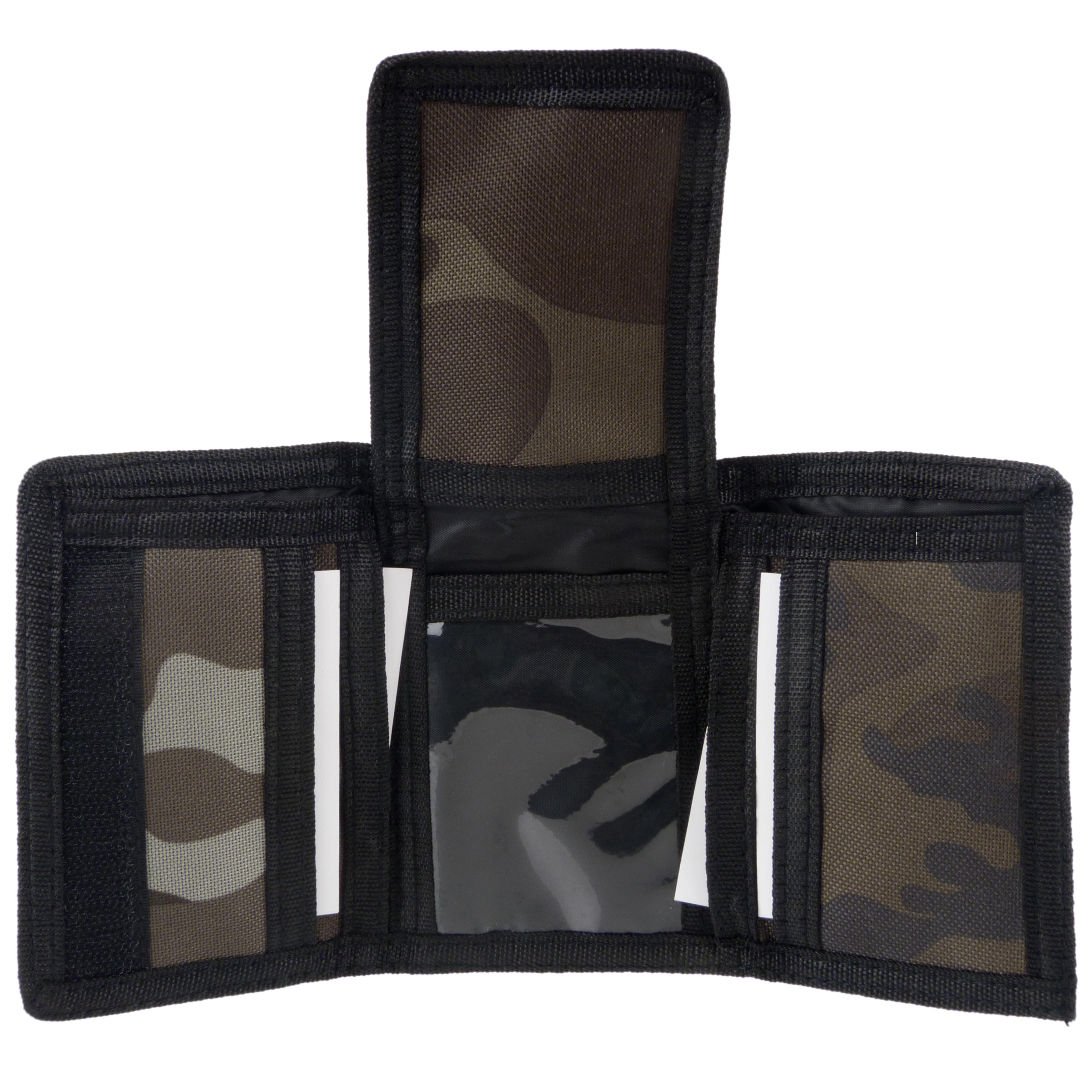 Mens Boys RED X Camo Camouflage TriFold Wallet Coin Purse Canvas Sports - Picture 4 of 15