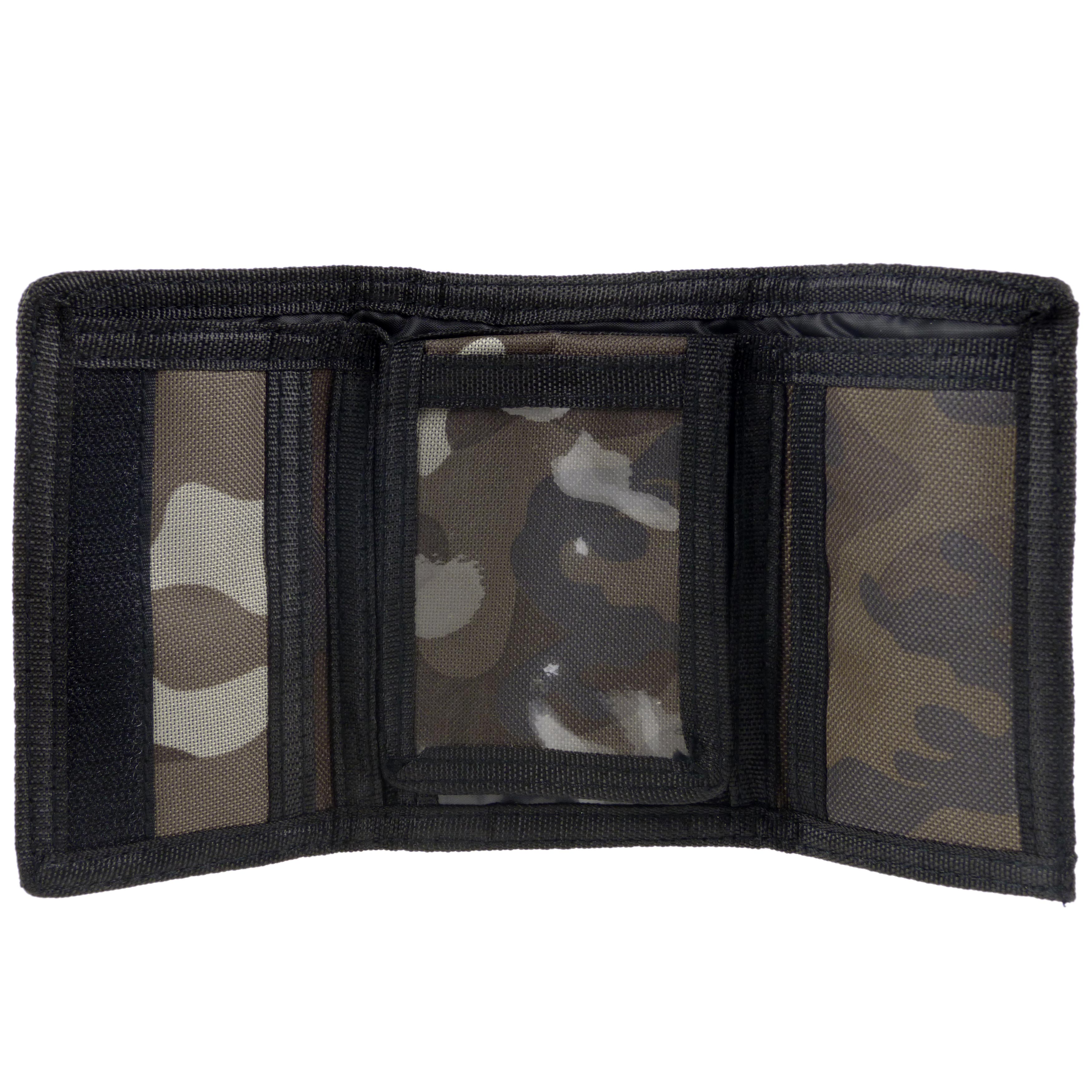 Mens Boys RED X Camo Camouflage TriFold Wallet Coin Purse Canvas Sports - Picture 3 of 15