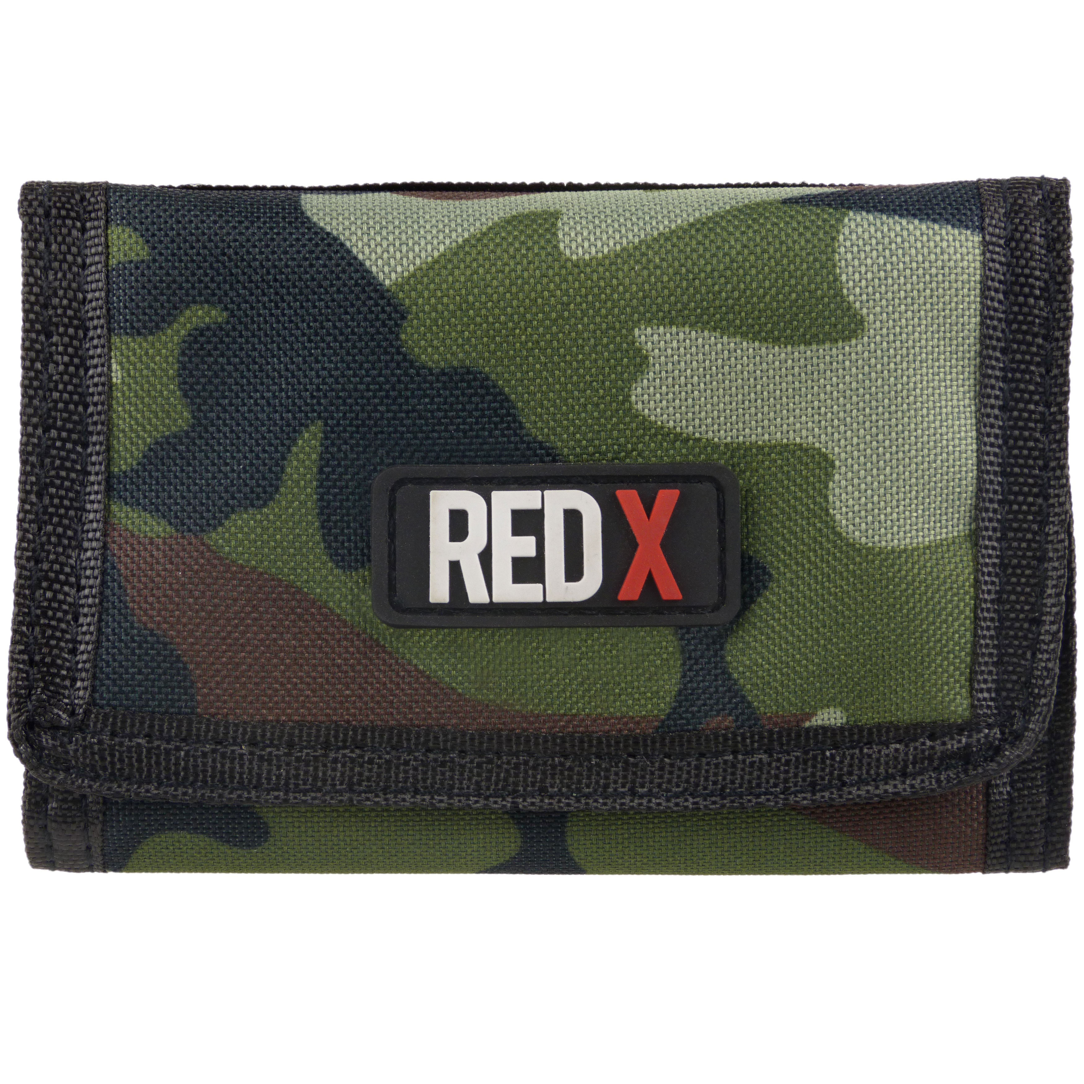 Mens Boys RED X Camo Camouflage TriFold Wallet Coin Purse Canvas Sports - Picture 6 of 15