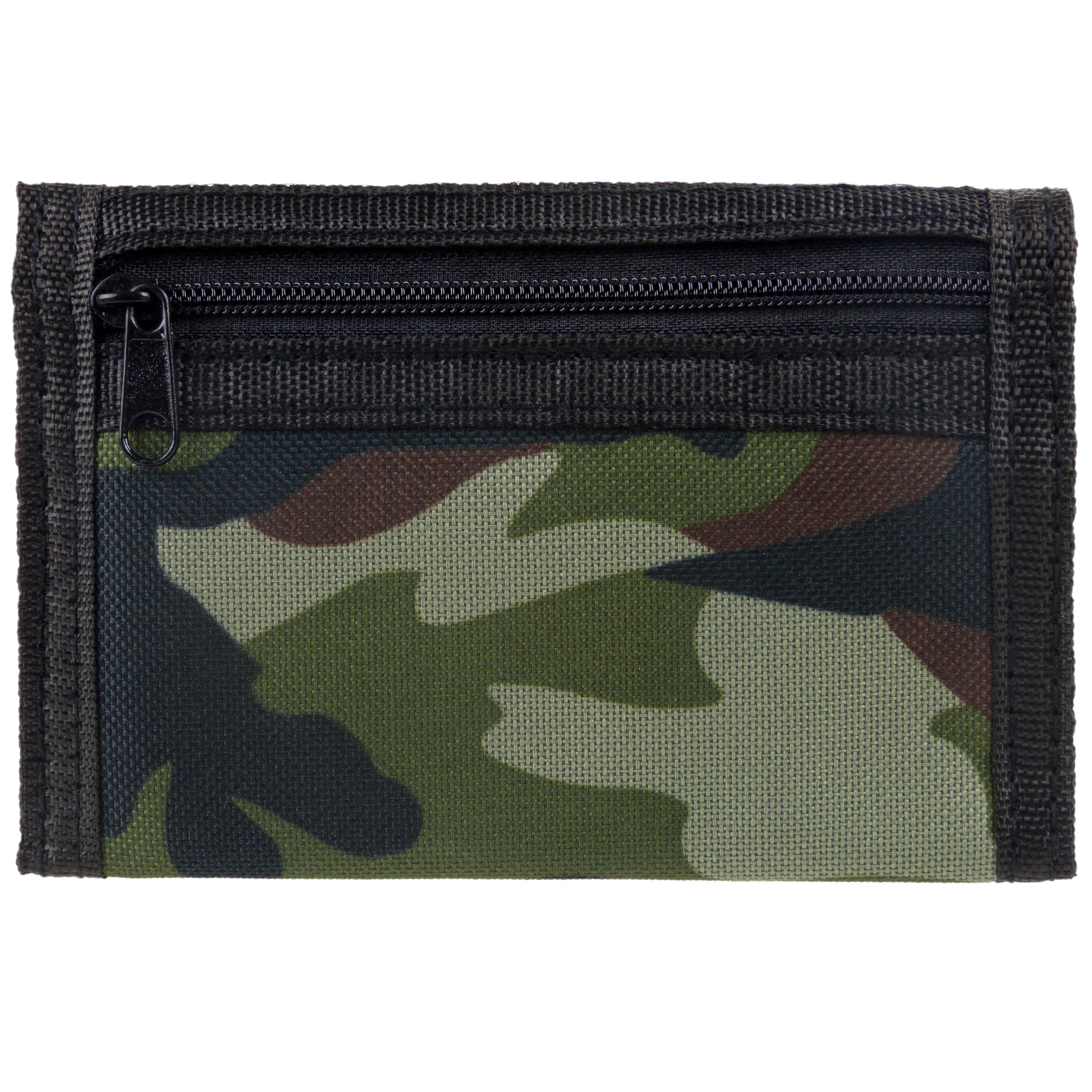 Mens Boys RED X Camo Camouflage TriFold Wallet Coin Purse Canvas Sports - Picture 10 of 15