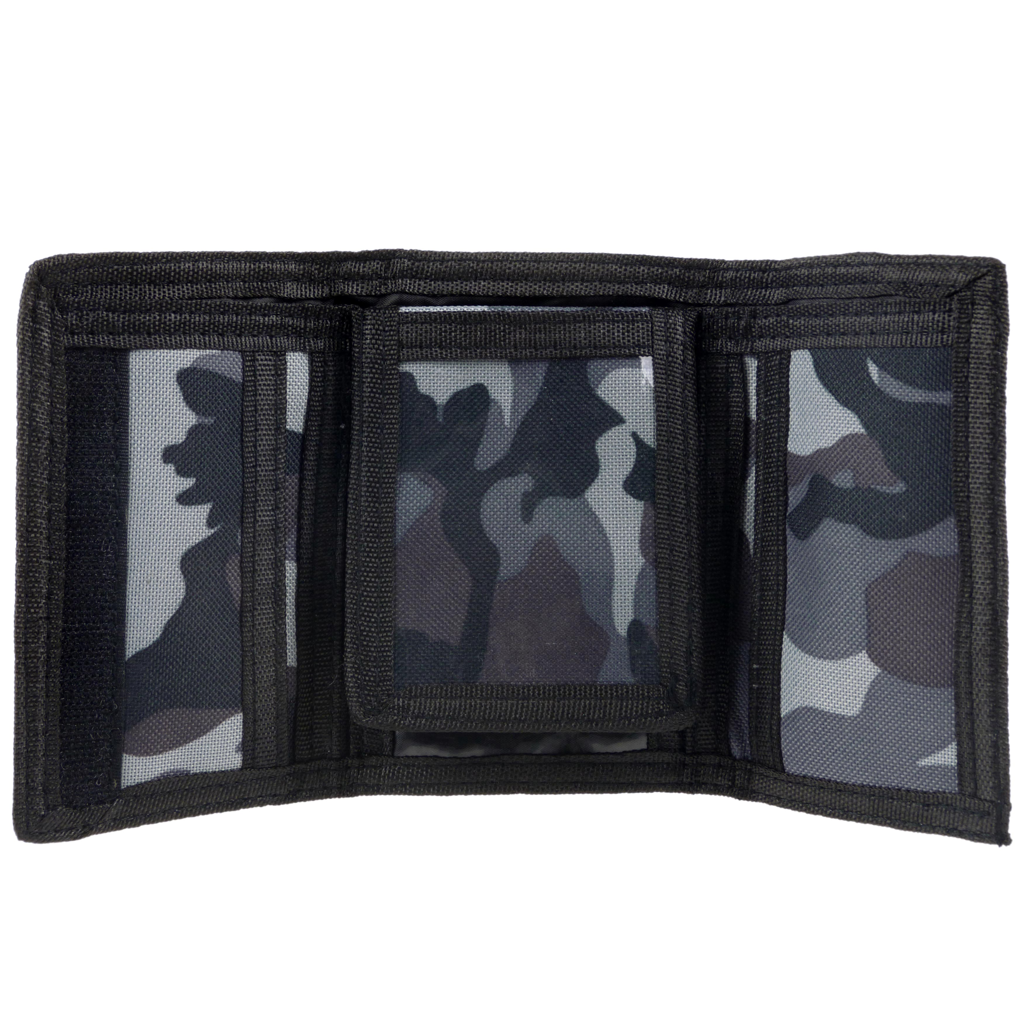Mens Boys RED X Camo Camouflage TriFold Wallet Coin Purse Canvas Sports - Picture 13 of 15