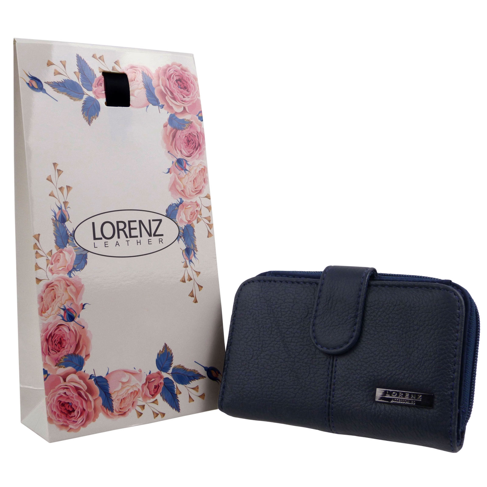 Cartera/billetera de cuero Lorenz con cremallera con bolsa de regalo gratuita - Imagen 20 de 40