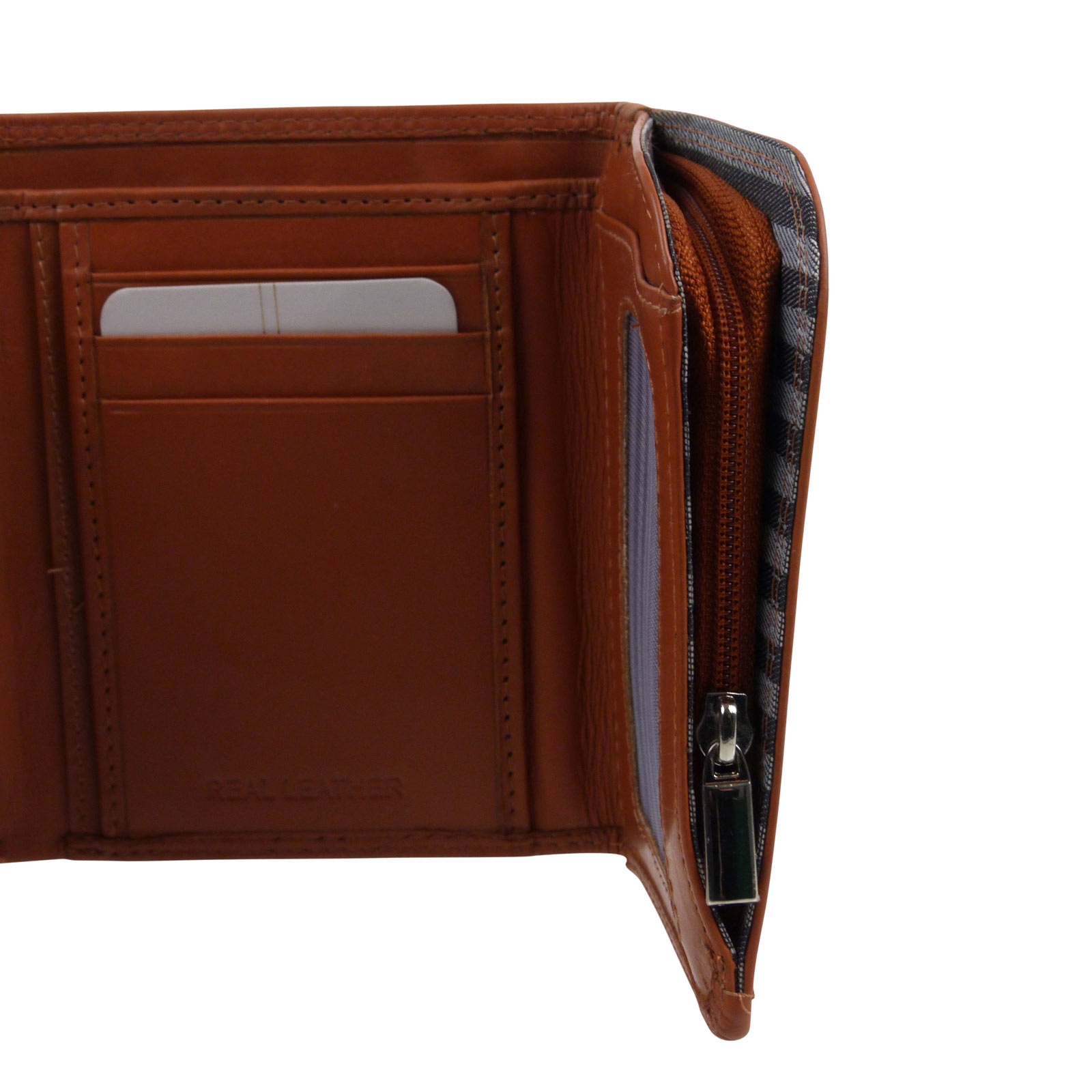 Billetera, moneda y tarjeta triple London Leathergoods para hombre - Imagen 18 de 19