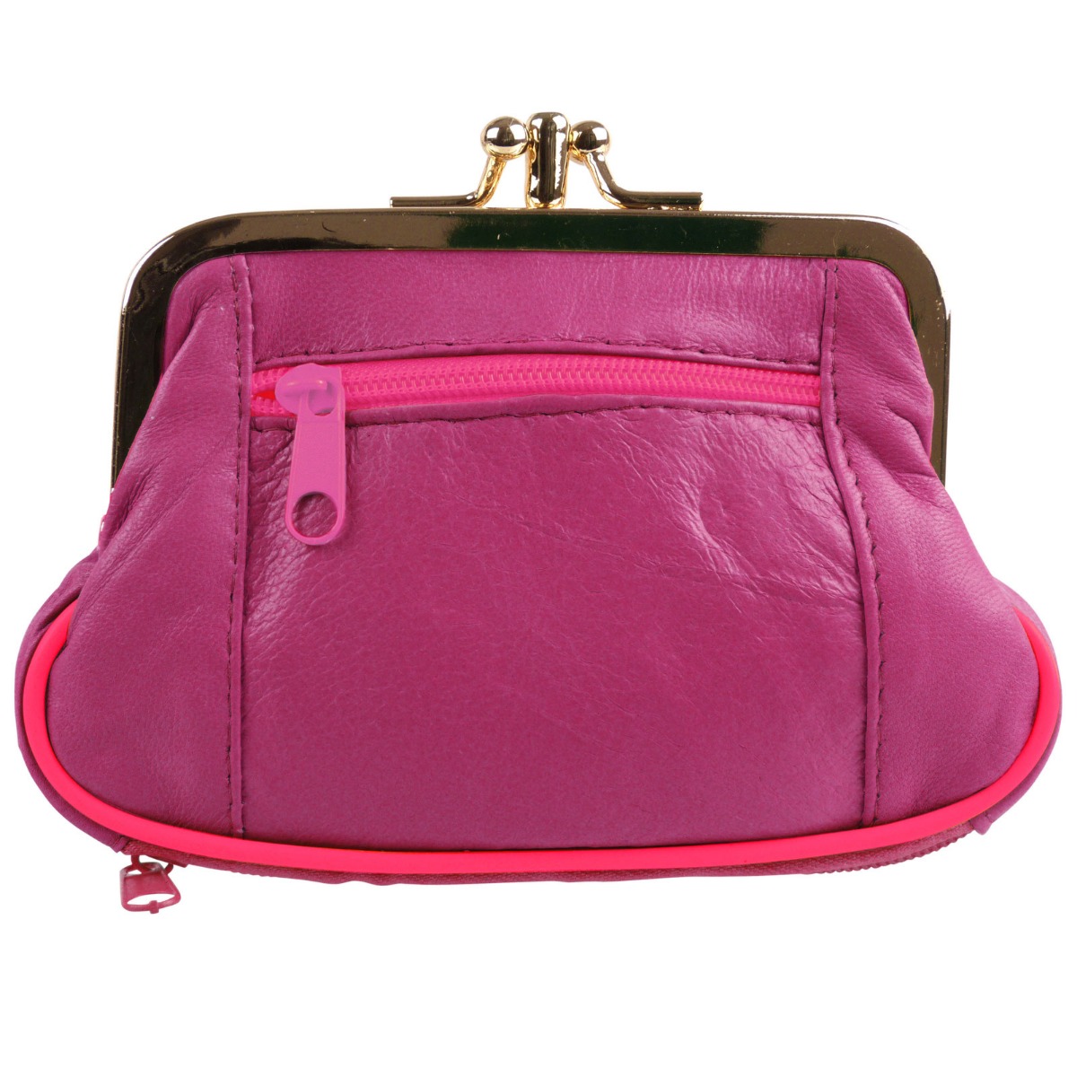 Ladies Soft Oakridge Leather Clasp Purse Coin Purse Change Handy Zipped - Picture 46 of 47