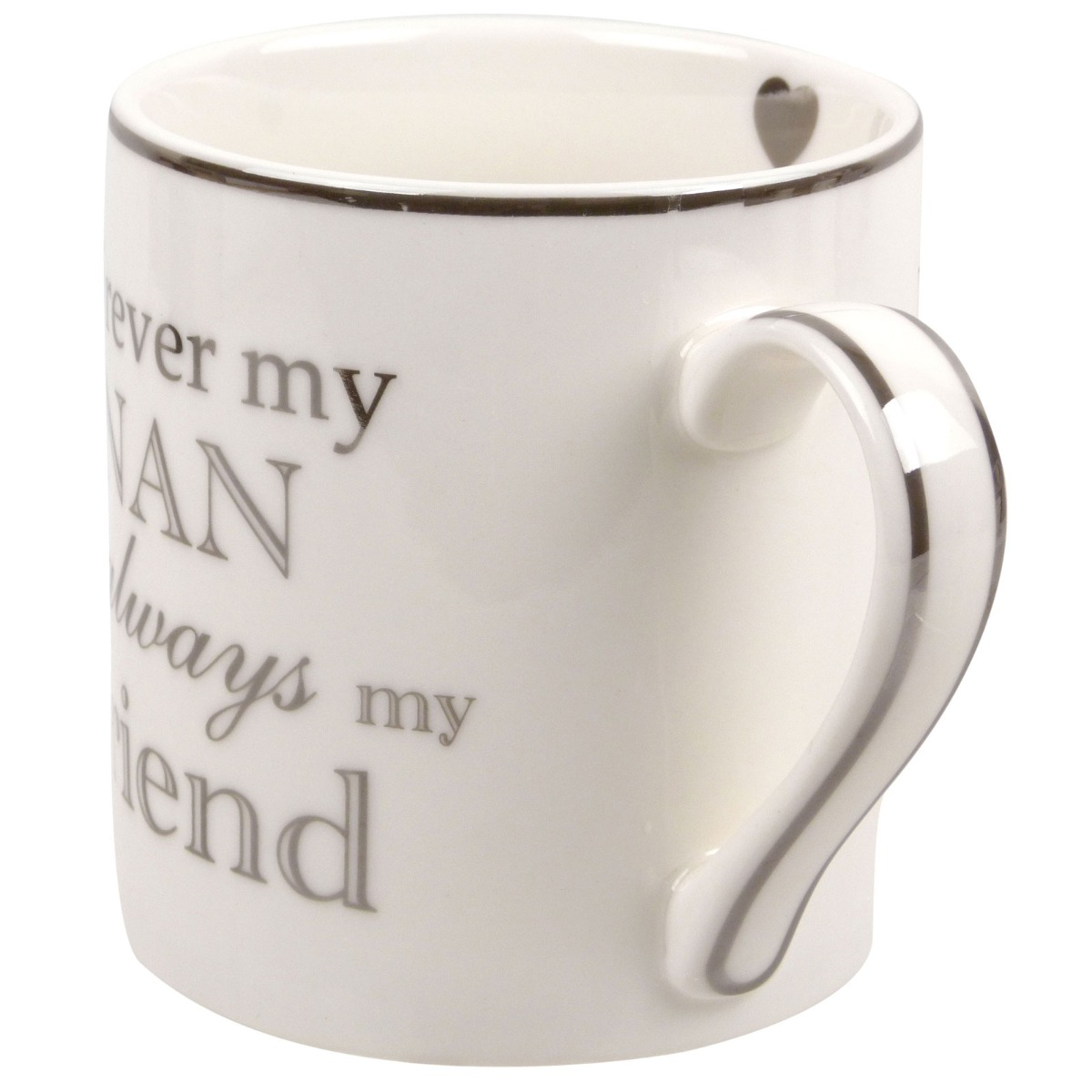Heart To Home White China Mug Cup 3 Designs Nan Grandma Mum L&P - Picture 14 of 15
