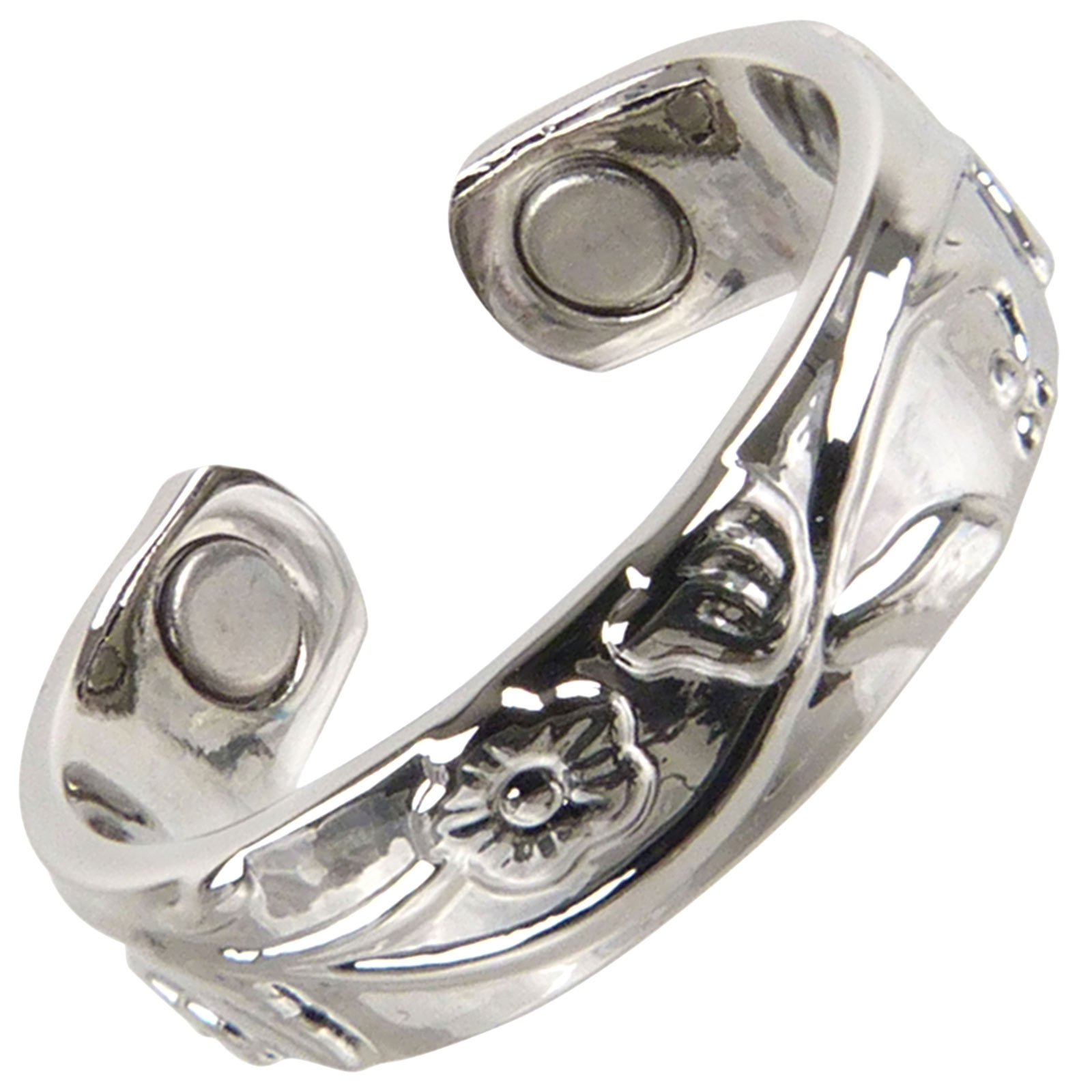 Herren Damen Kupfer Chrom Vergoldeter Magnetring Verstellbar Unisex Magnet... - Bild 31 von 36