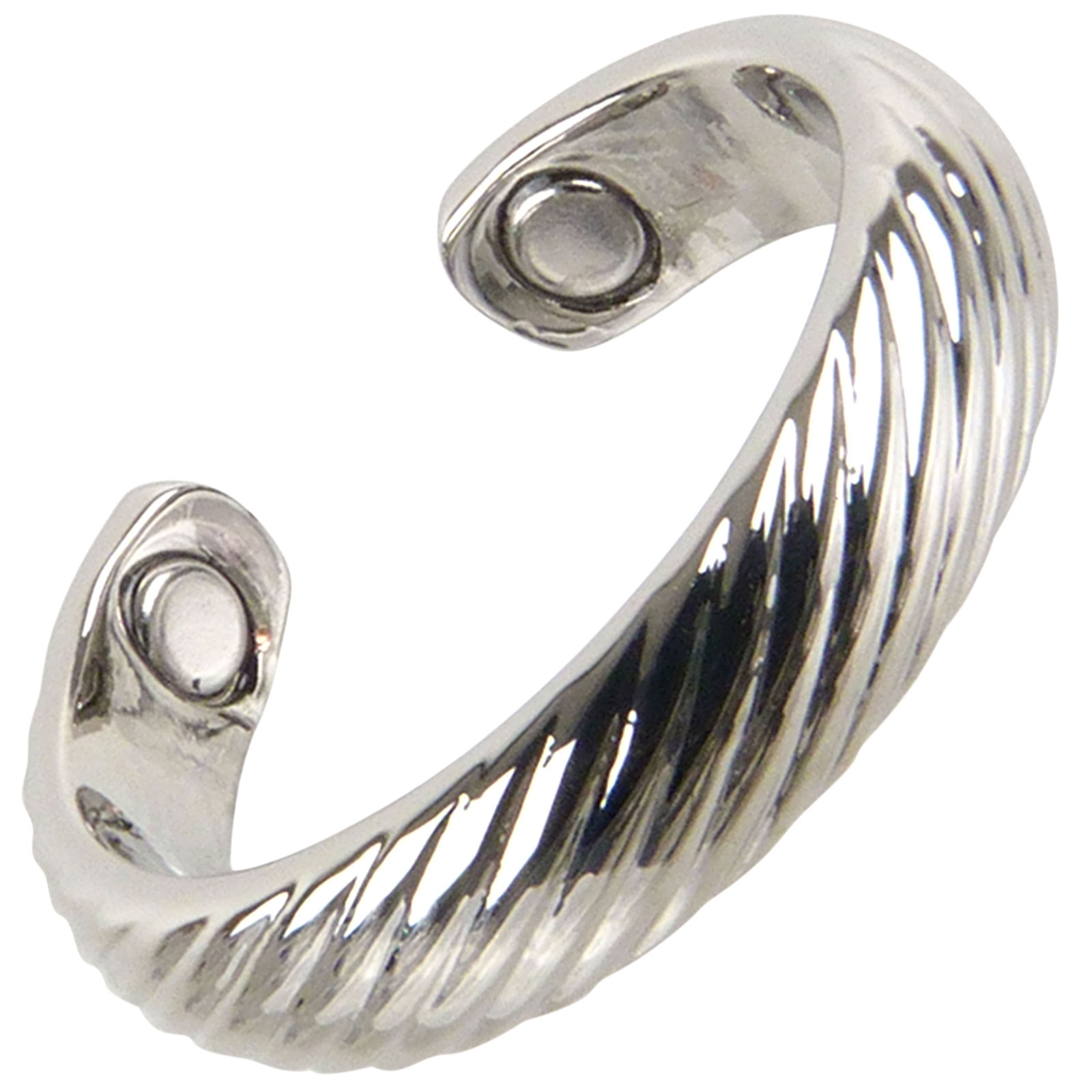 Herren Damen Kupfer Chrom Vergoldeter Magnetring Verstellbar Unisex Magnet... - Bild 13 von 36