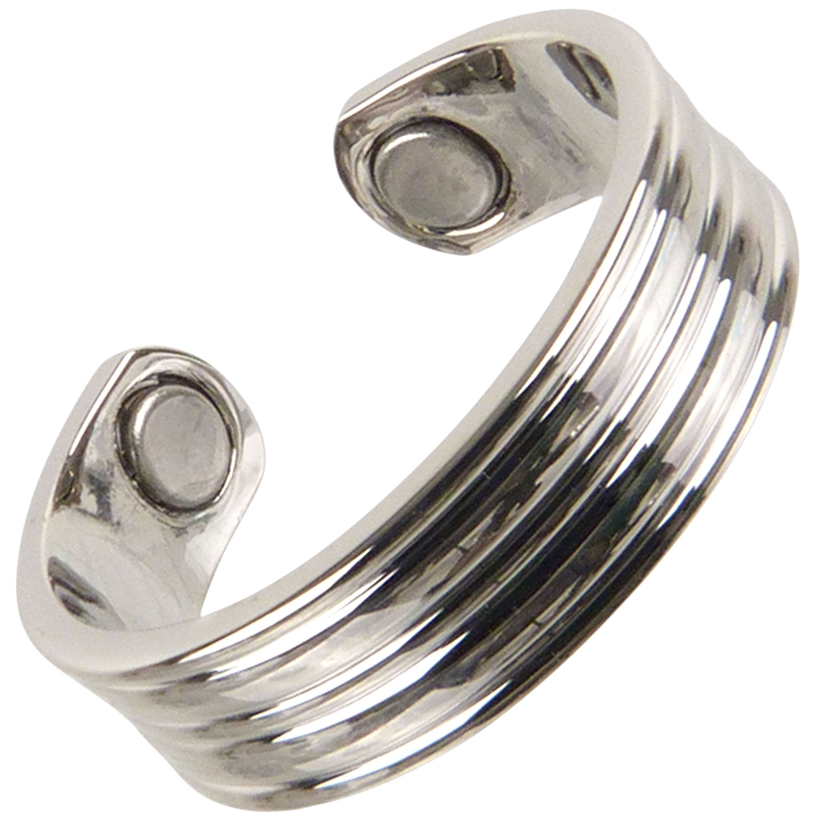 Herren Damen Kupfer Chrom Vergoldeter Magnetring Verstellbar Unisex Magnet... - Bild 29 von 36