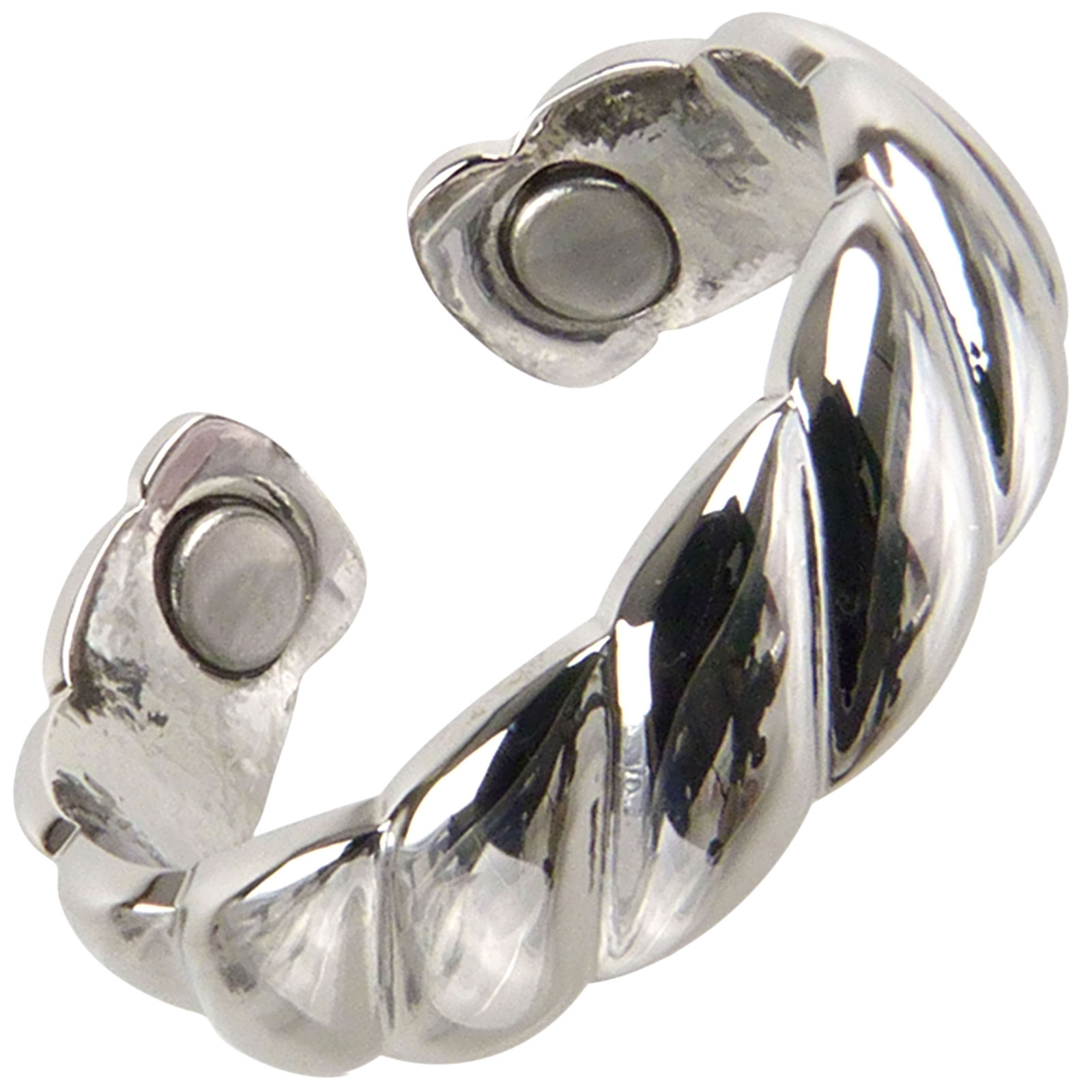 Herren Damen Kupfer Chrom Vergoldeter Magnetring Verstellbar Unisex Magnet... - Bild 27 von 36