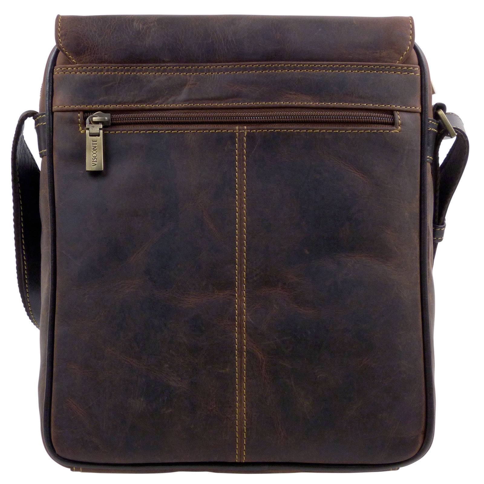 Visconti Leather Mens Messenger Bag - Hunter Collection - Picture 19 of 19