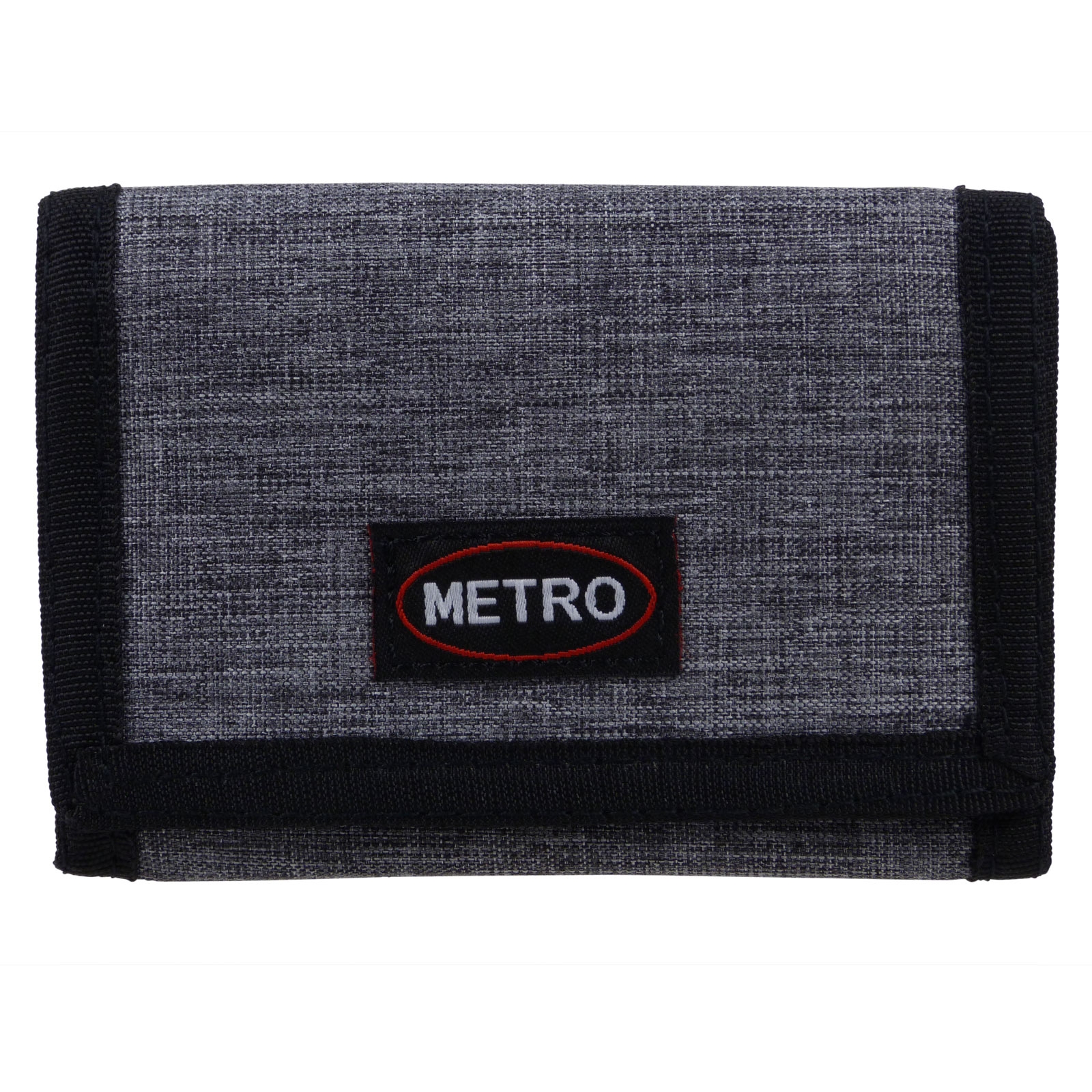Metro Mens Boys Canvas Tri-Fold Cash & Card Wallet - Picture 7 of 22