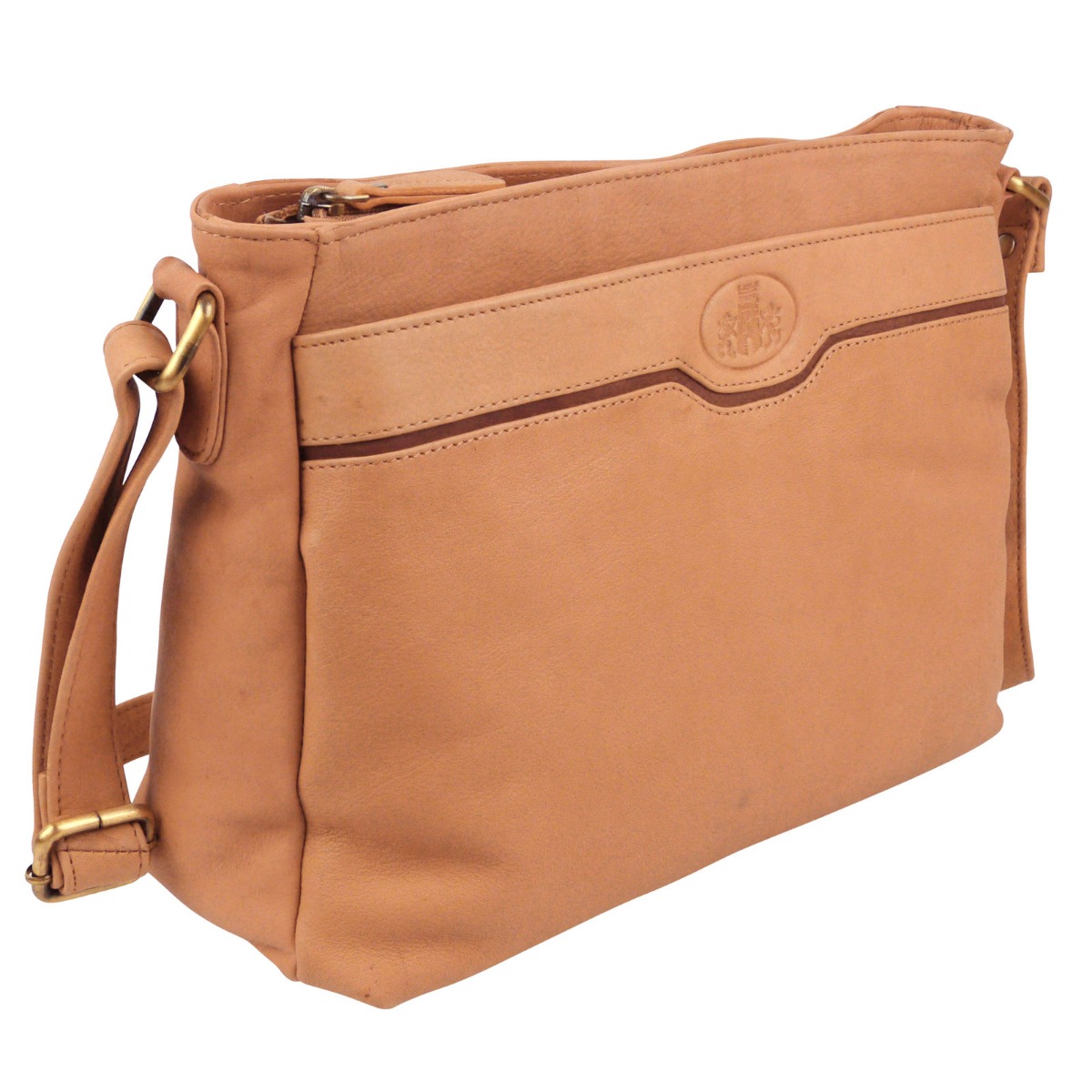 Rowallan of Scotland Womens Leather Zipped Top Shoulder Bag - Picture 28 of 32