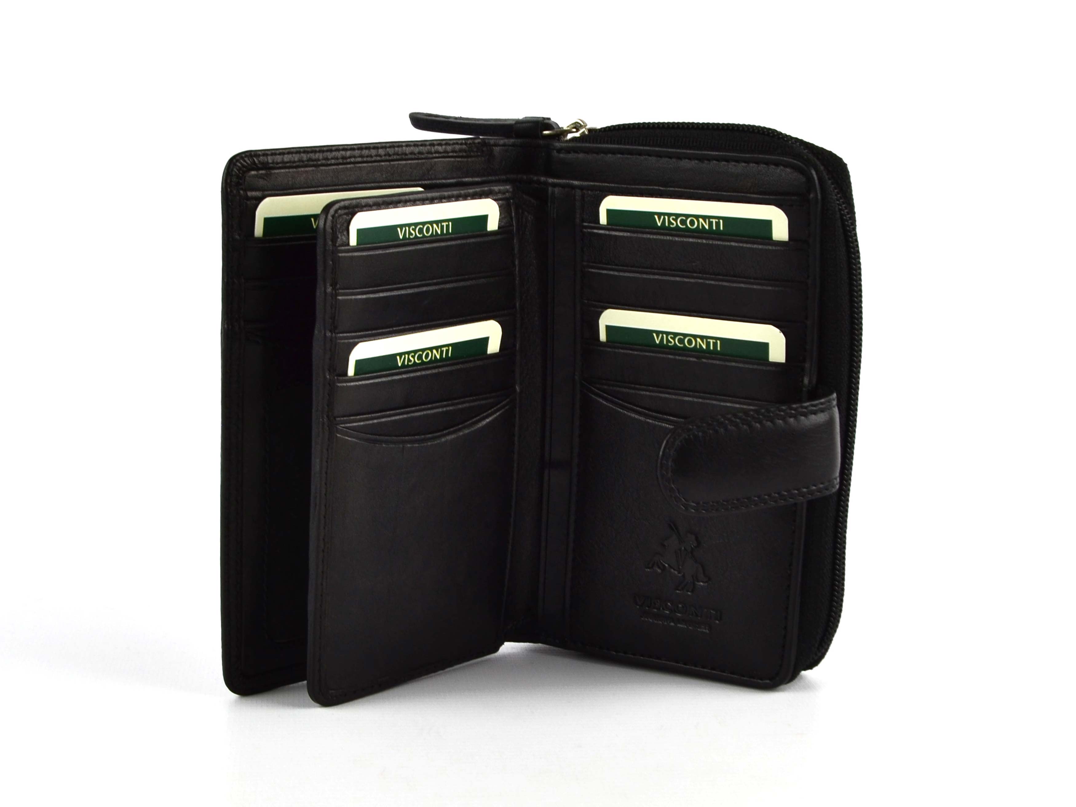Ladies Medium Leather Purse/Wallet by Visconti; Heritage Collection Gift Boxed - 第 20/22 張圖片