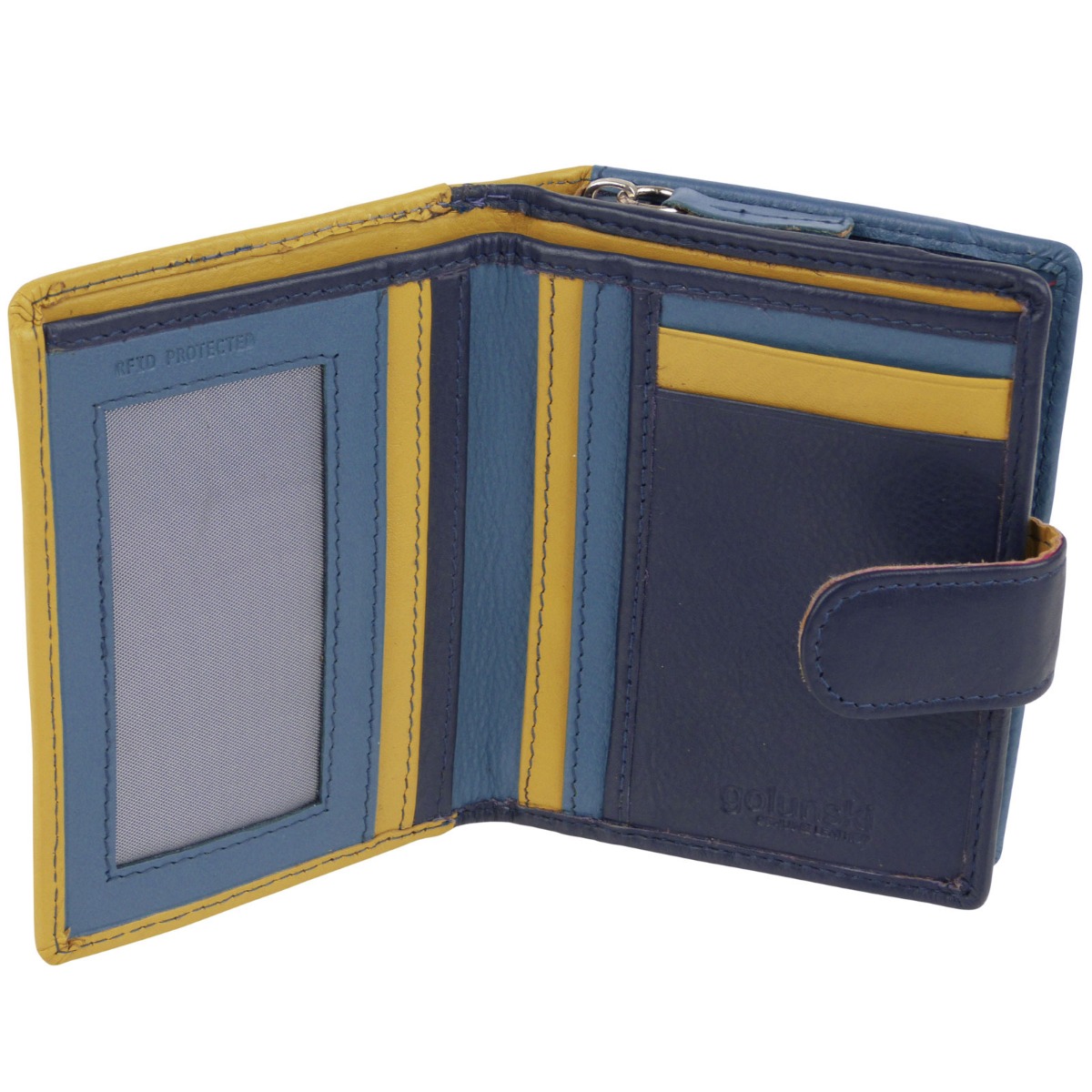Golunski Leather Ladies Compact Purse/Wallet RFID Protected - Picture 48 of 57