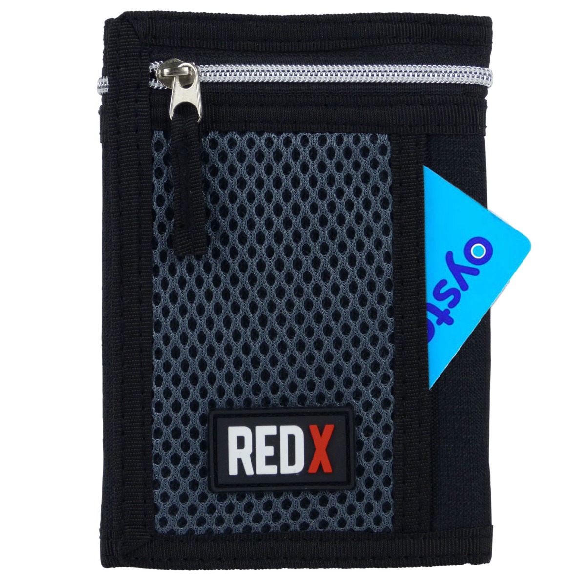 RED X Mens or Boys Trifold Nylon Sports Wallet with Change Section - Picture 16 of 19