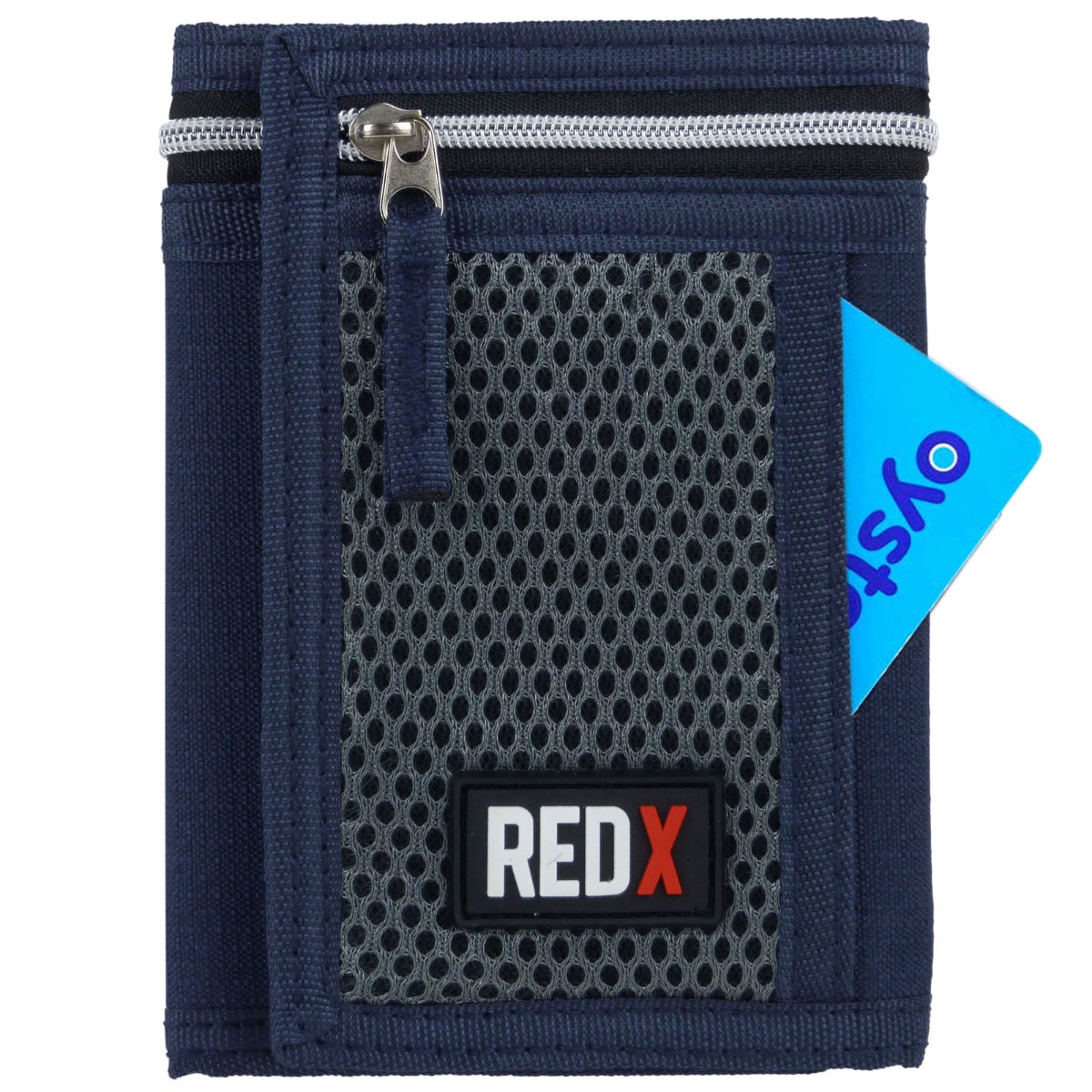 RED X Mens or Boys Trifold Nylon Sports Wallet with Change Section - Picture 11 of 19