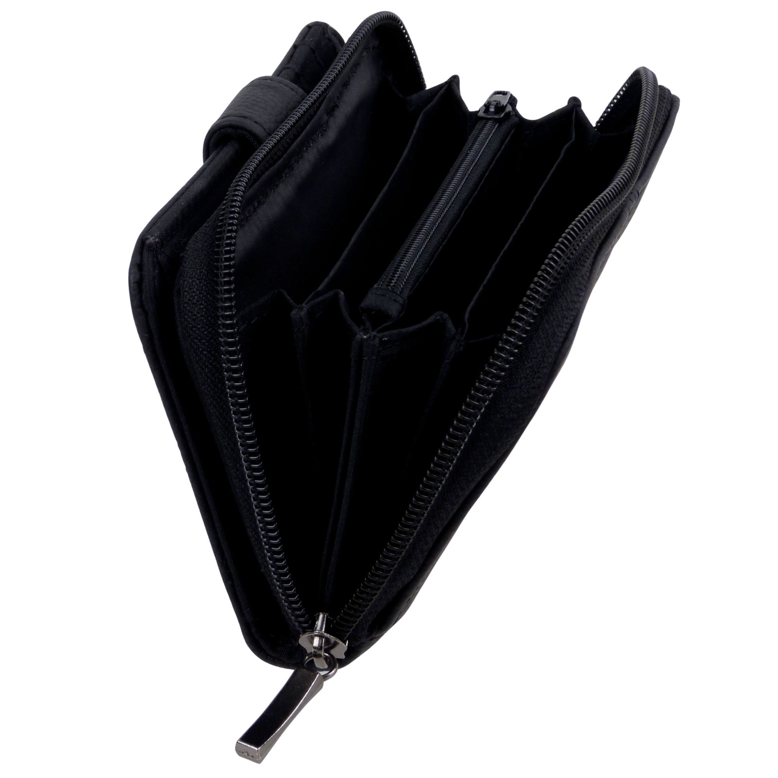 Cartera/billetera de cuero Lorenz con cremallera con bolsa de regalo gratuita - Imagen 33 de 40