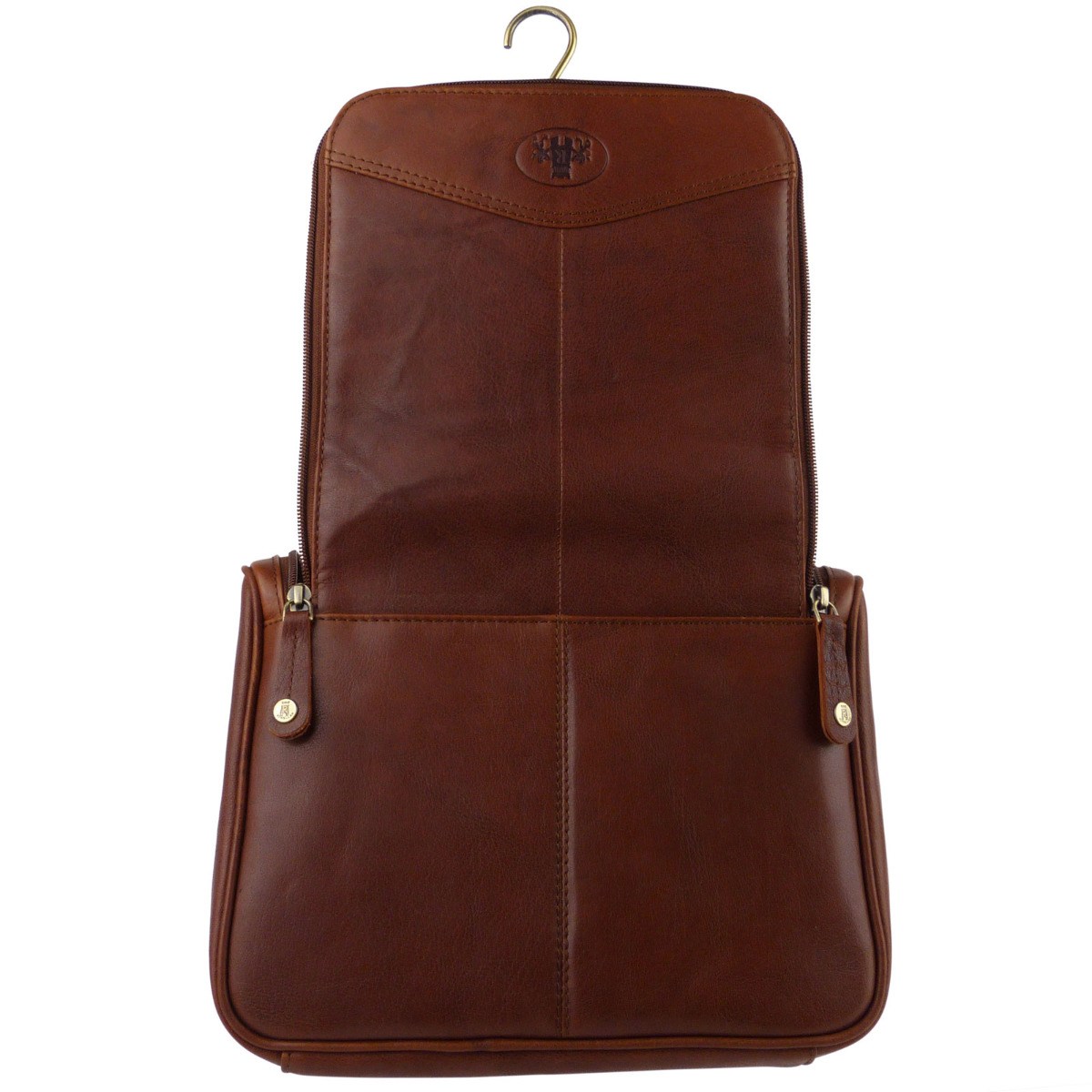 Rowallan of Scotland Mens Leather Hanging Travel Wash Bag | eBay UK