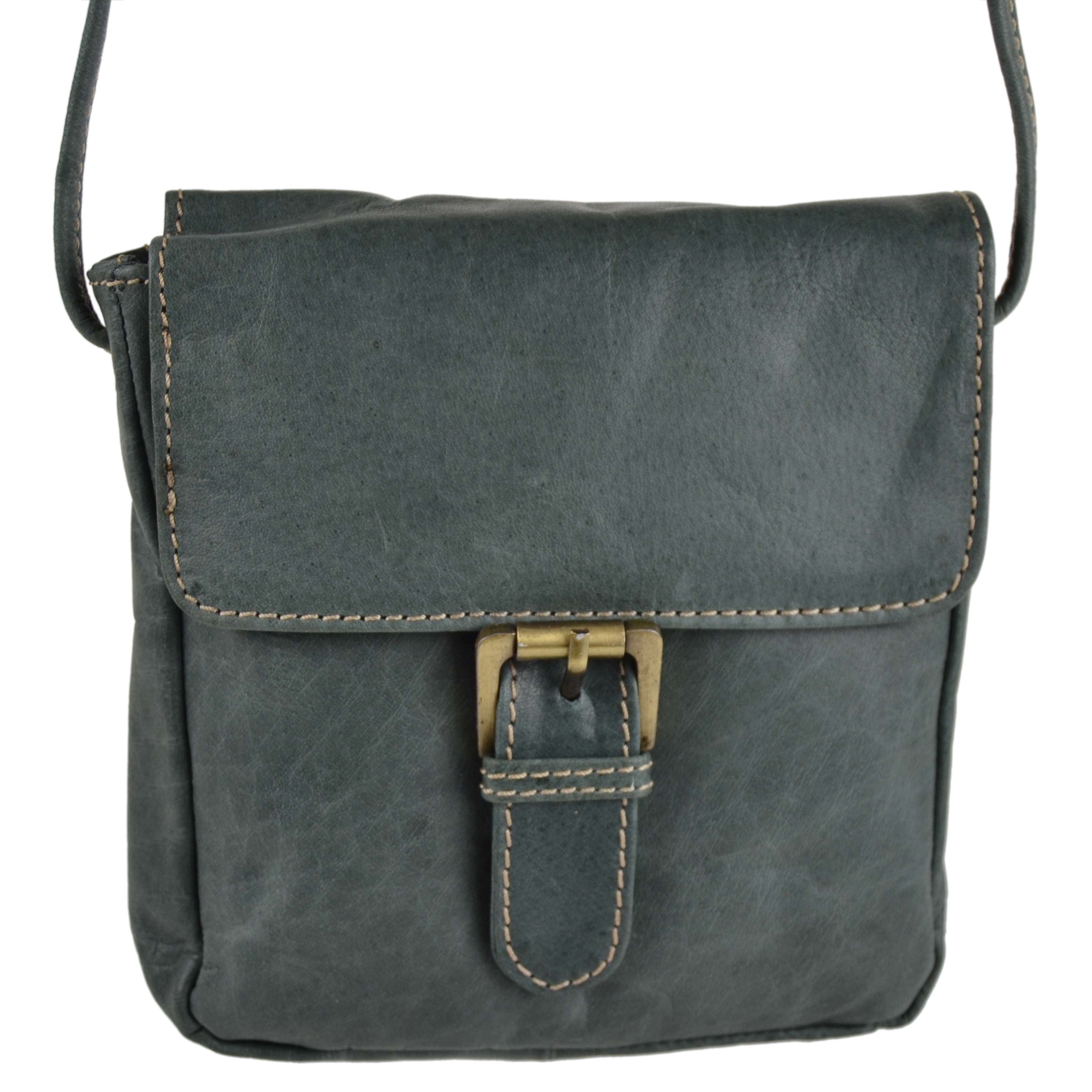 Ladies Soft Leather Cross Body Shoulder BAG by Blousey Brown Purse Handbag - Picture 12 of 21