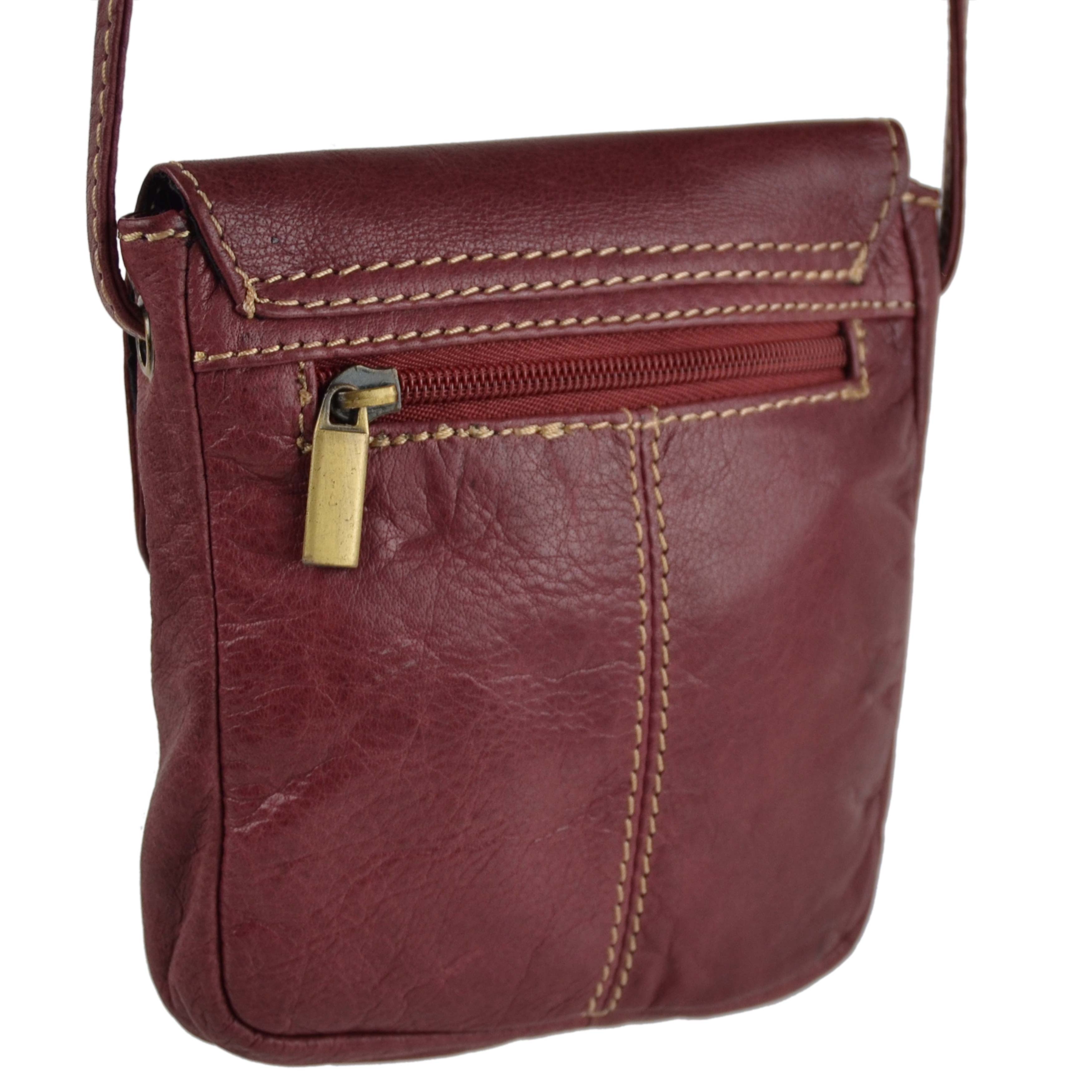 Ladies Soft Leather Cross Body Shoulder BAG by Blousey Brown Purse Handbag - Picture 17 of 21