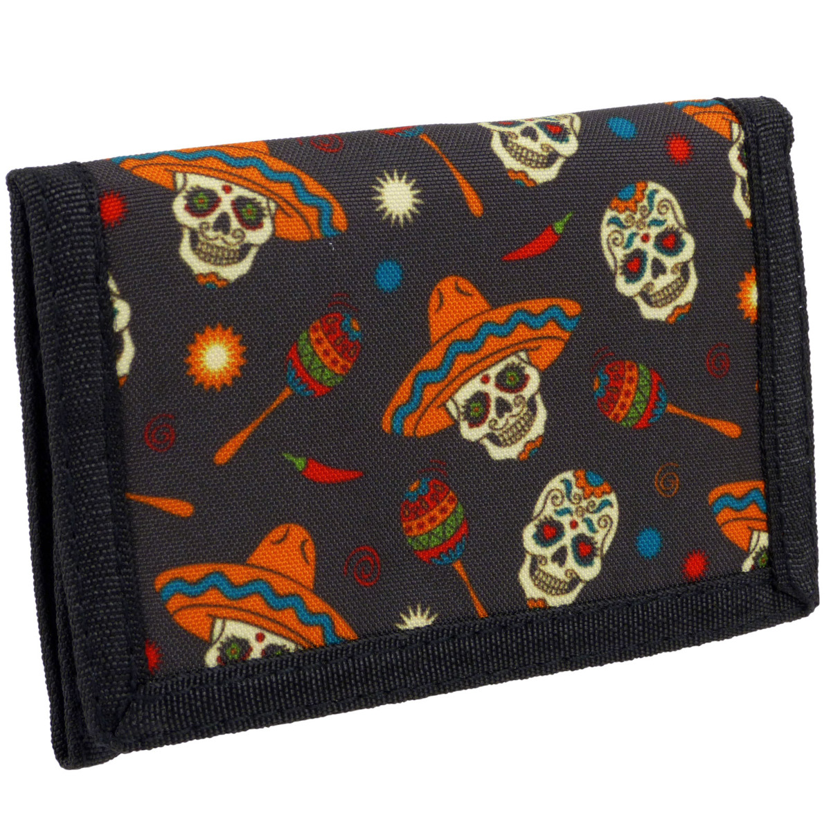 RED X Boys Teenagers Skull Tri-Fold Wallet - Picture 11 of 13