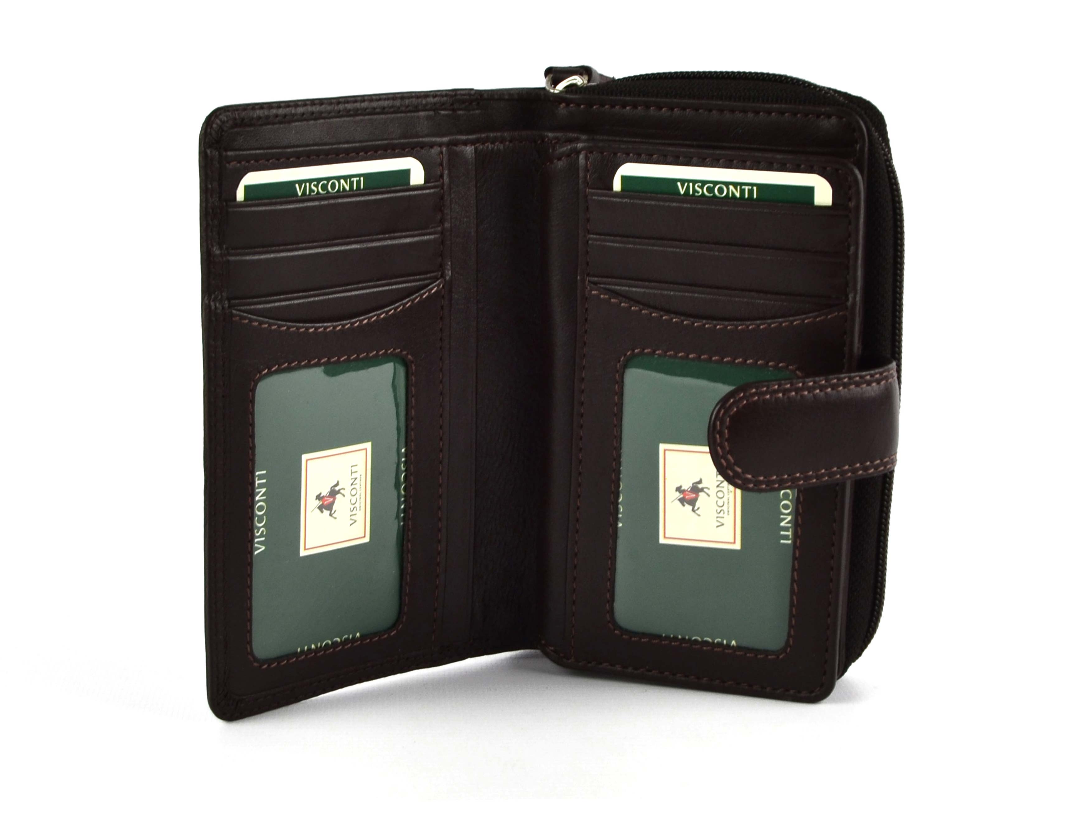 Ladies Medium Leather Purse/Wallet by Visconti; Heritage Collection Gift Boxed - 第 3/22 張圖片