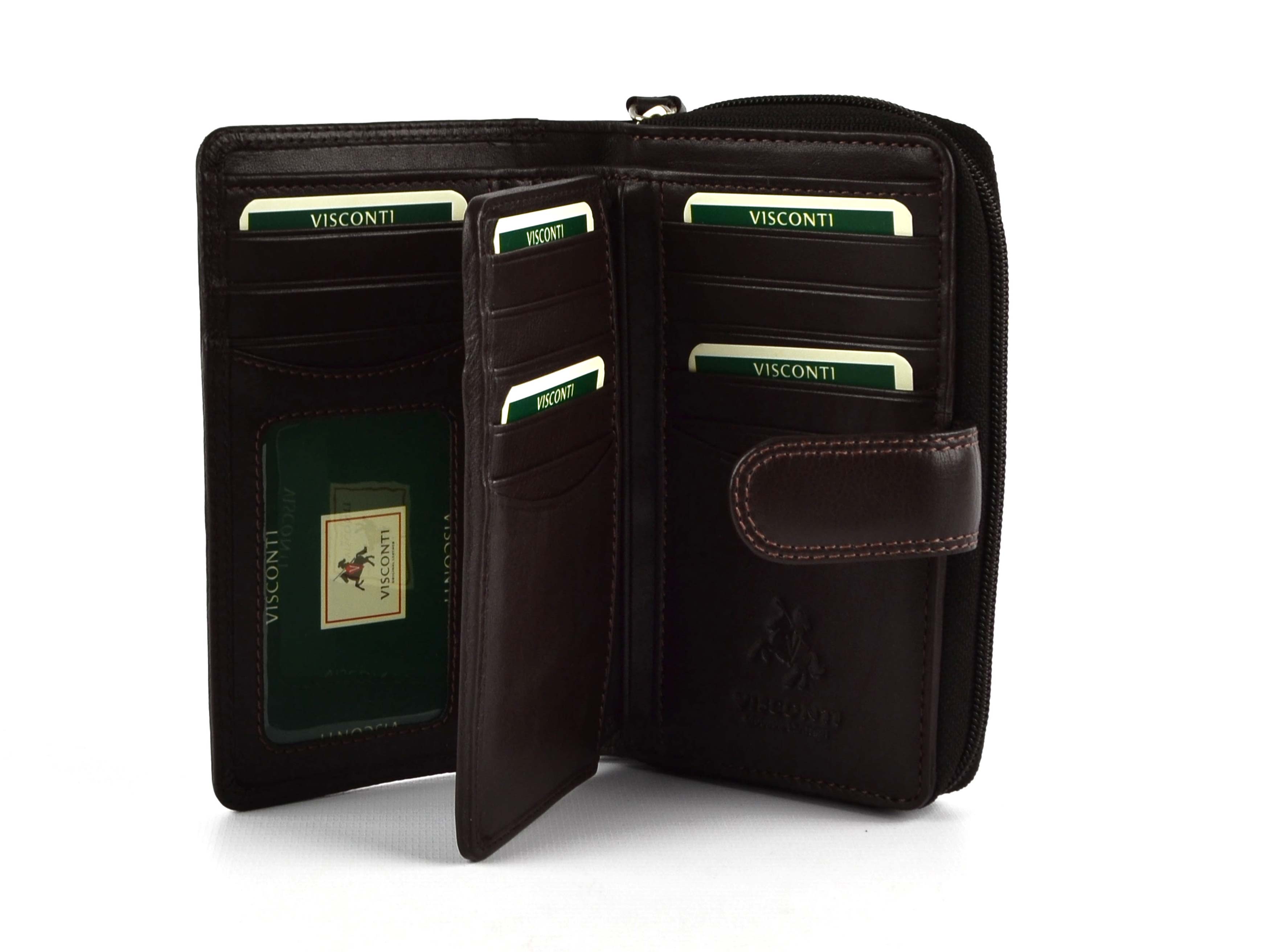 Ladies Medium Leather Purse/Wallet by Visconti; Heritage Collection Gift Boxed - 第 4/22 張圖片