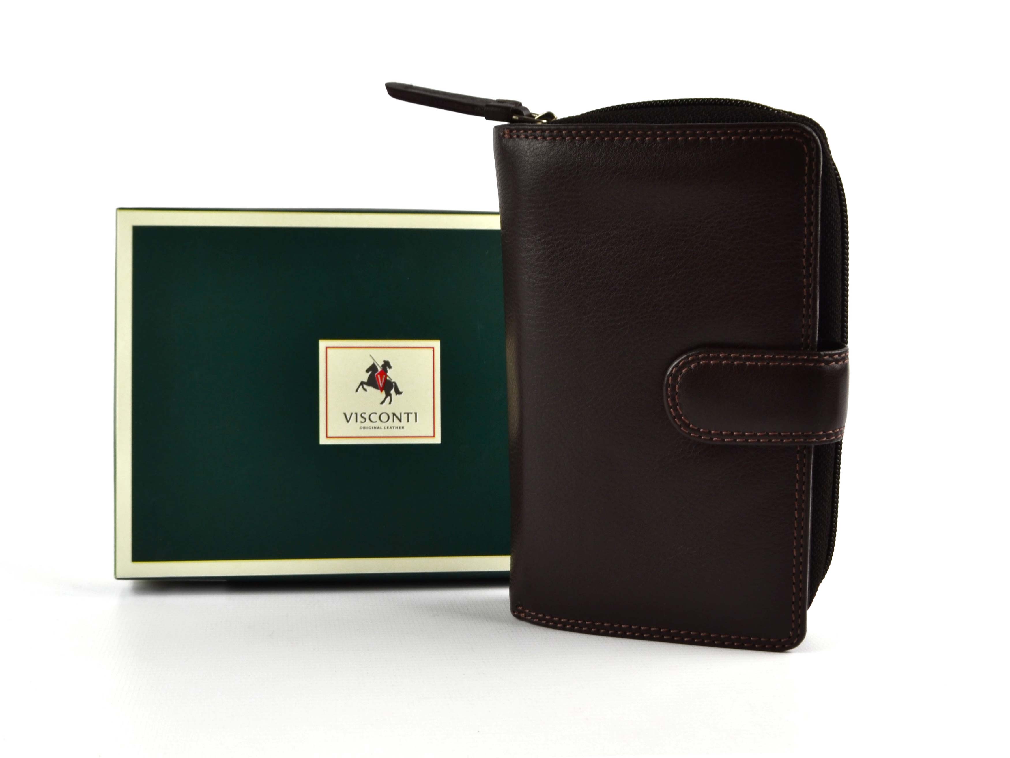 Ladies Medium Leather Purse/Wallet by Visconti; Heritage Collection Gift Boxed - 第 2/22 張圖片