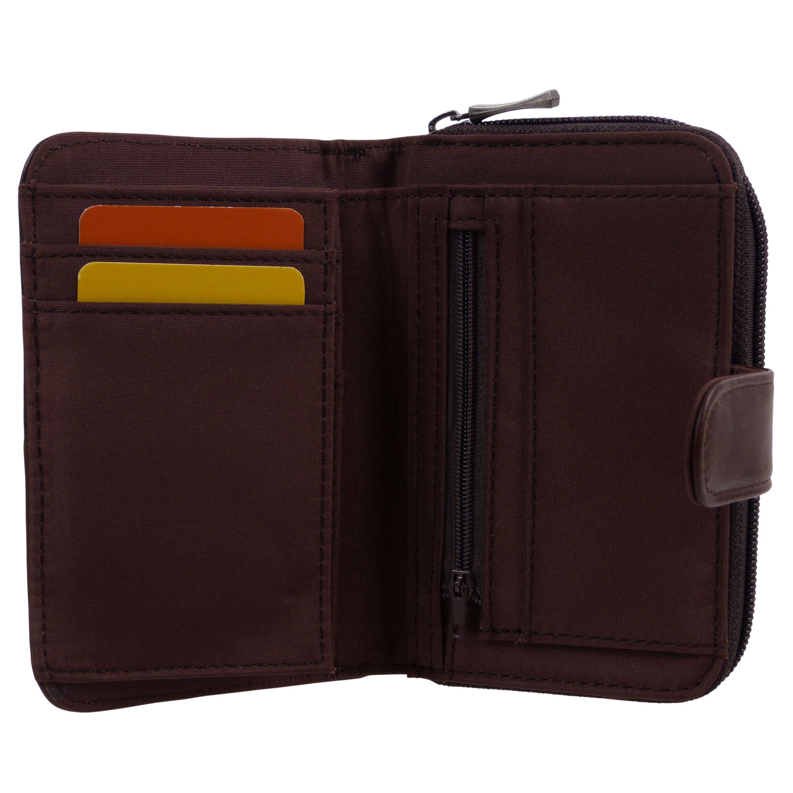 Cartera/billetera de cuero Lorenz con cremallera con bolsa de regalo gratuita - Imagen 17 de 40