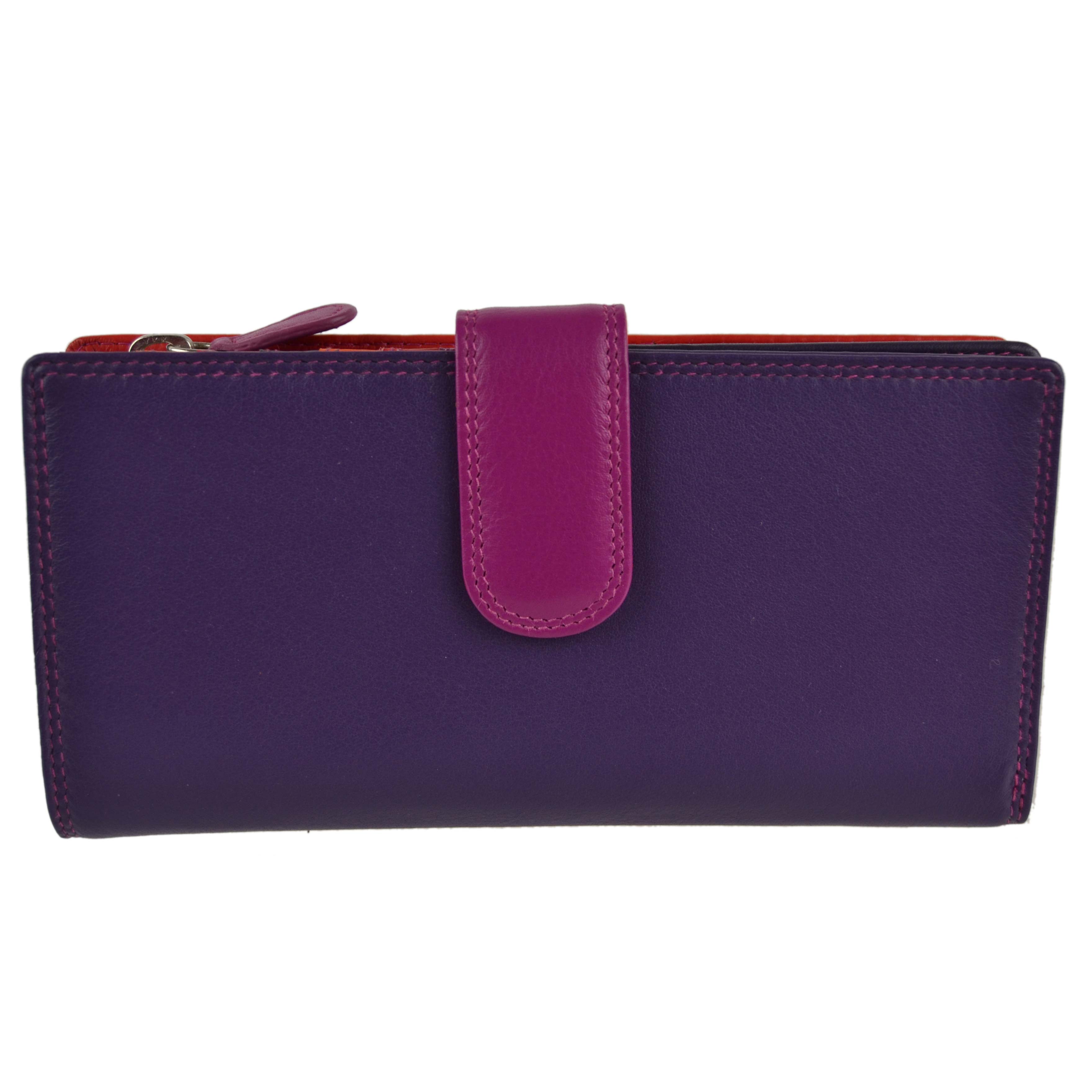 Ladies Leather Tabbed Purse/Wallet by Golunski; Graffiti Gift Box Bright Colours - Picture 17 of 103