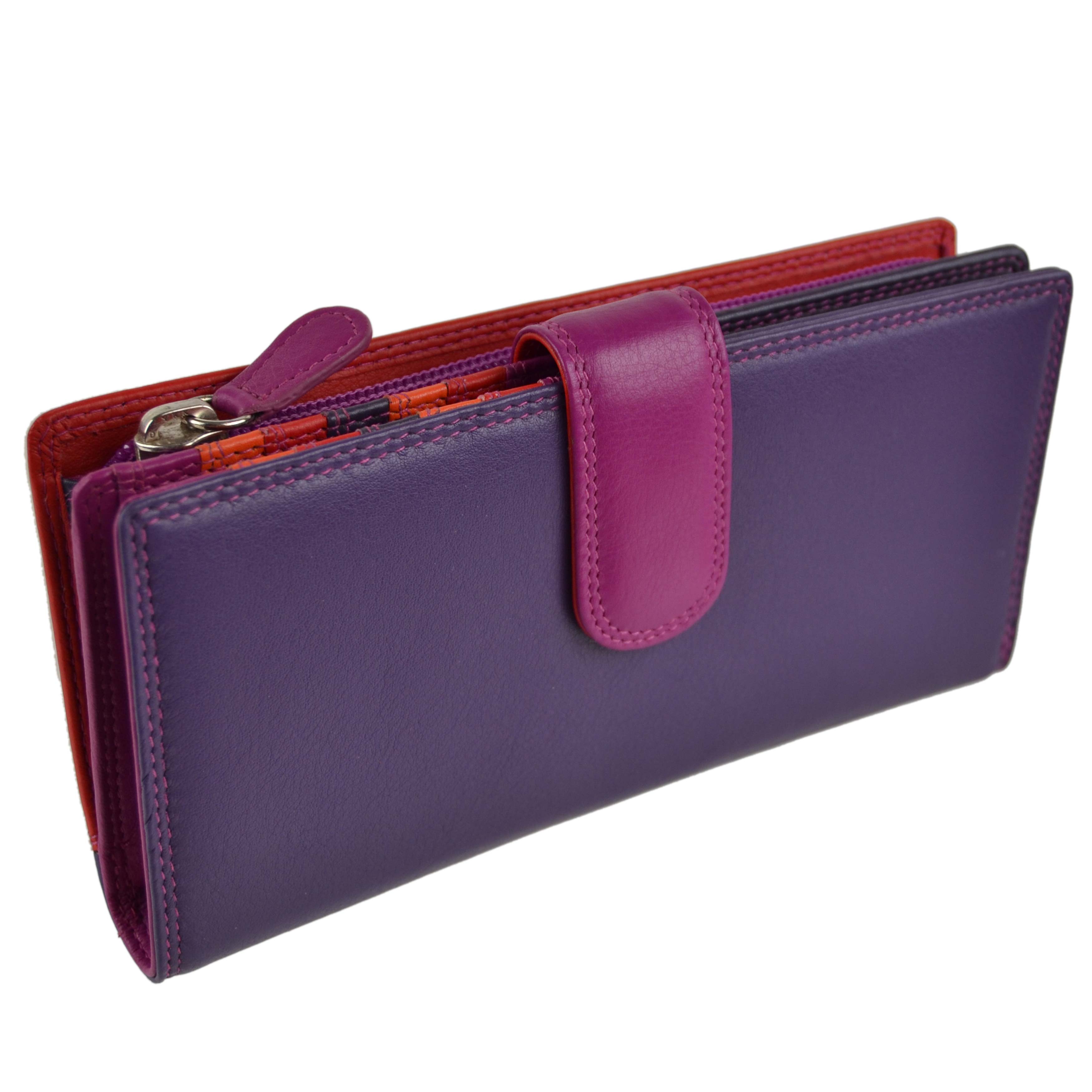 Ladies Leather Tabbed Purse/Wallet by Golunski; Graffiti Gift Box Bright Colours - Picture 15 of 103