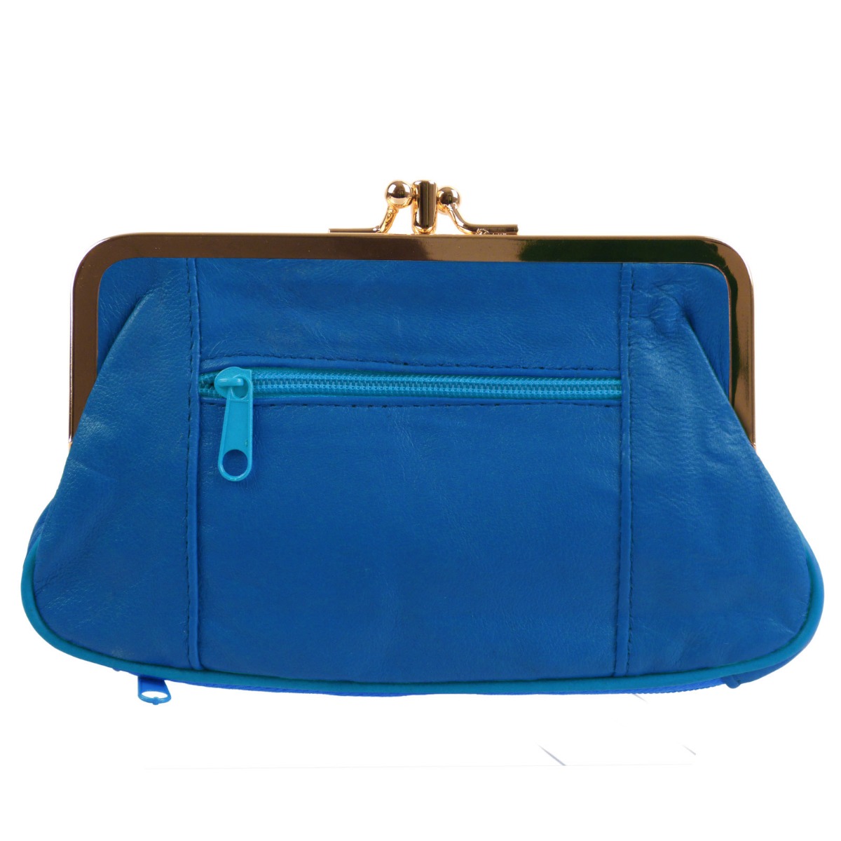 Borsa per monete donna in pelle Oakridge doppio fischio con spazio per carta di credito - Foto 7 di 34