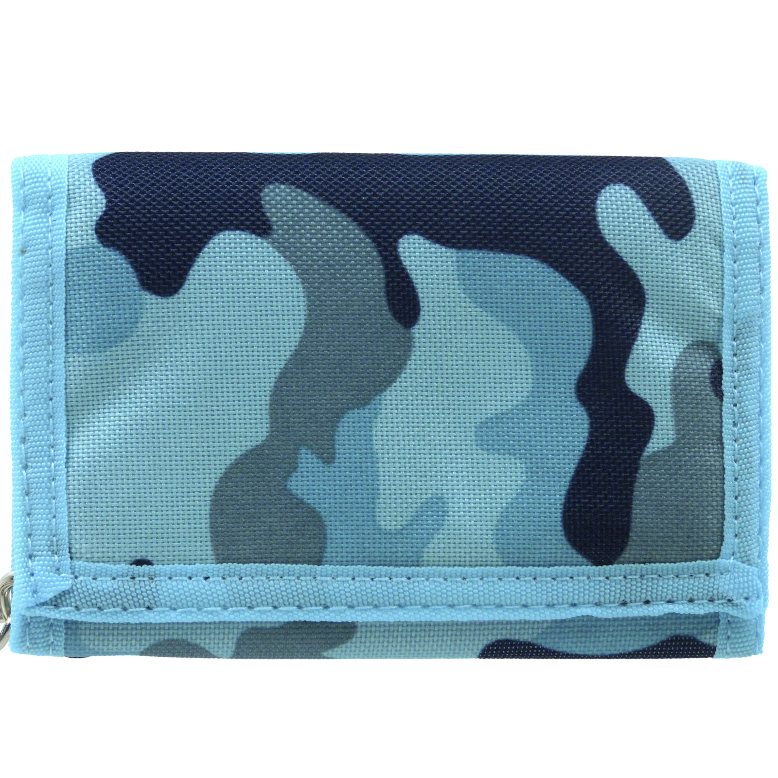 RED X Mens Camouflage Canvas Tri-Fold Wallet with Chain & Clip - Picture 24 of 27
