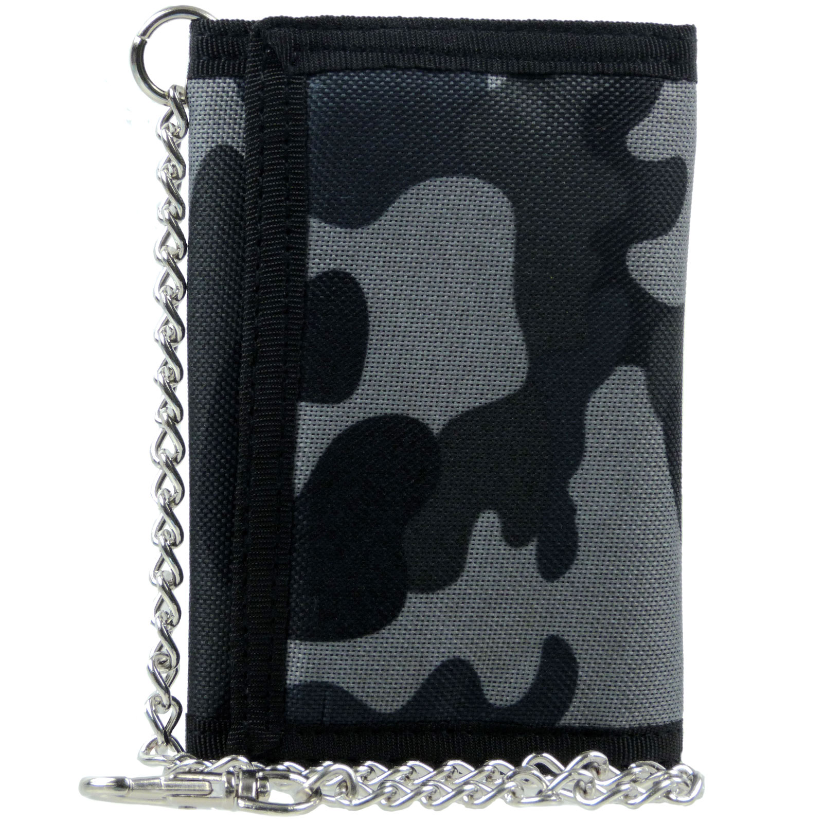 RED X Mens Camouflage Canvas Tri-Fold Wallet with Chain & Clip - Picture 20 of 27