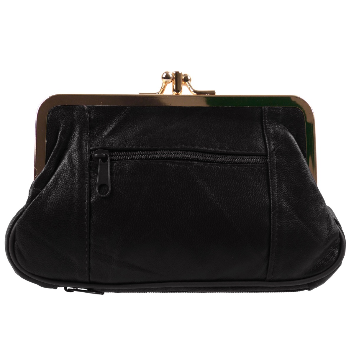 Borsa per monete donna in pelle Oakridge doppio fischio con spazio per carta di credito - Foto 30 di 34