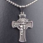 Asita INRI Face Of Jesus On Cross Pendant & Chain 