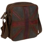 Mala Leather Crossbody Bag Union Jack Vintage Collection in Brown